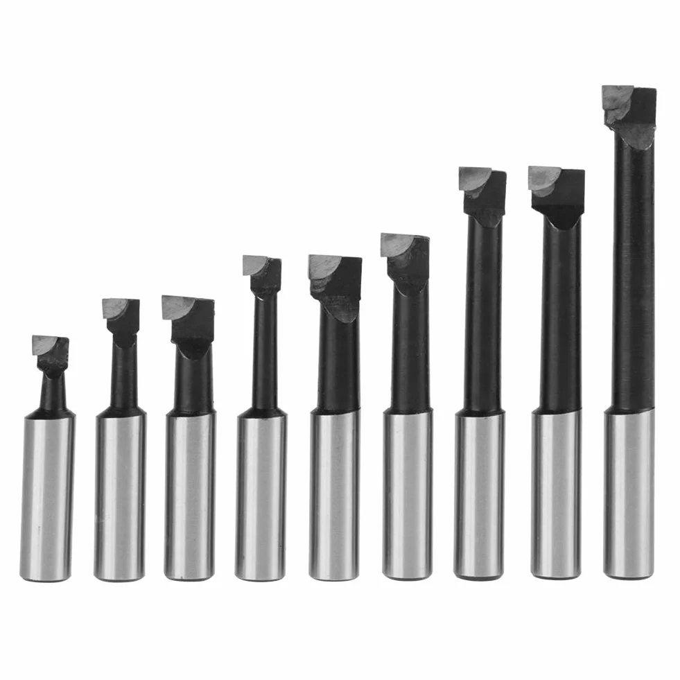 Cabezal de mandrinar 50 mm orificio 12 mm con puntas de carburo vástago 12 mm juego para fresadora
