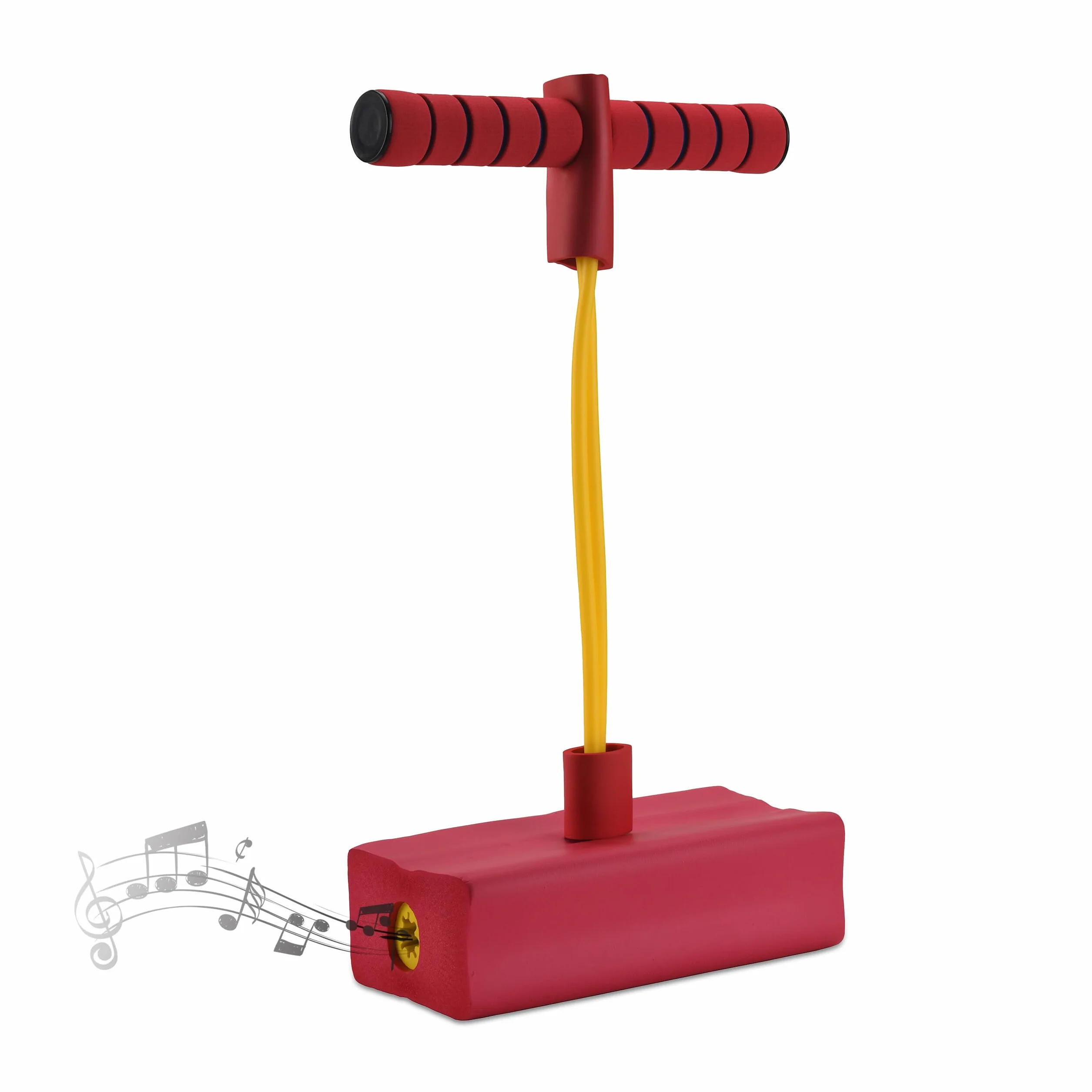 Relaxdays Pogo Jumper para niños, hasta 80 kg, con Sonido y Espuma, 42x22x10 cm, Rojo