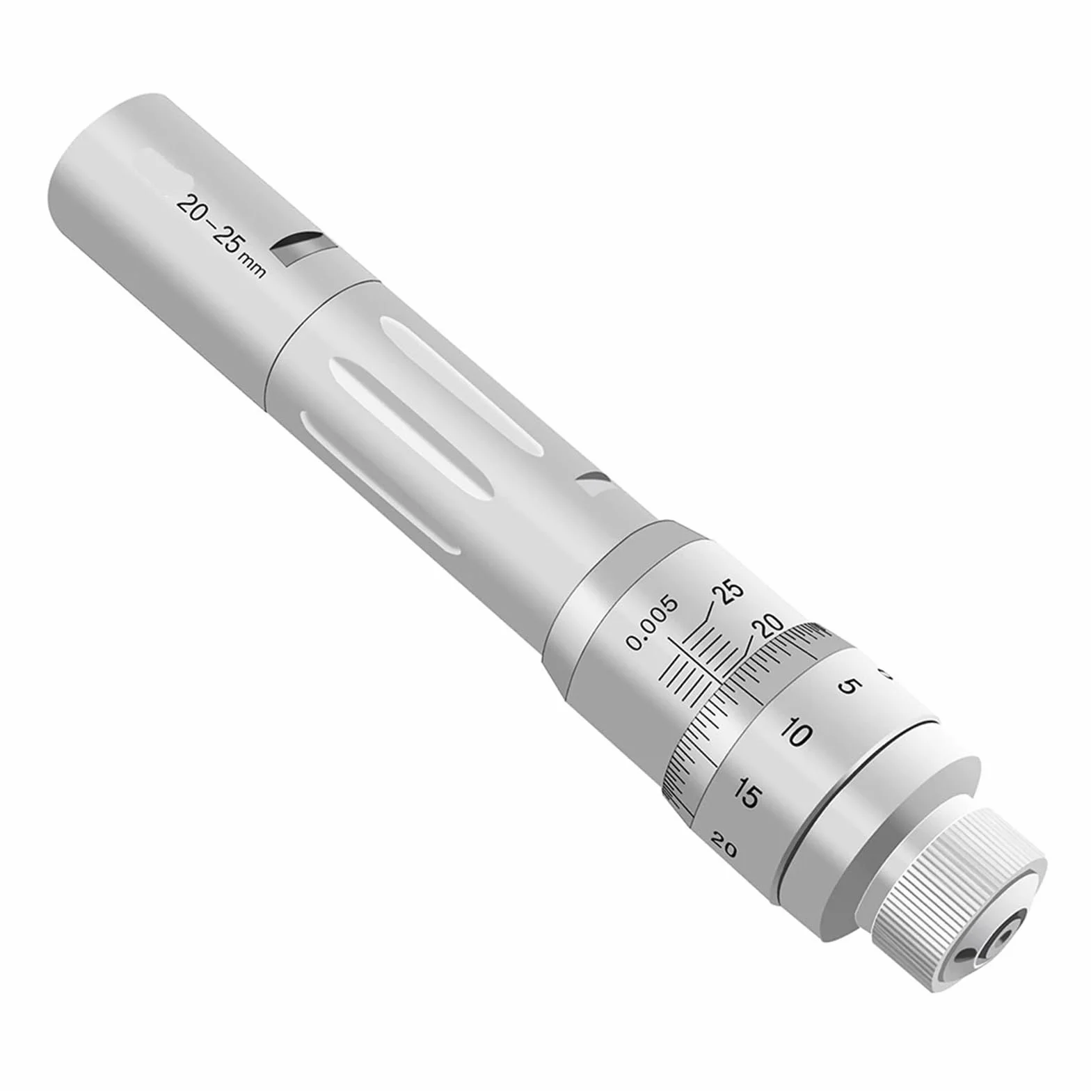 Micrómetro de diámetro interior tres garras medición interna puntos Apertura alta precisión 0,004 mm Borrar marcado(20-25mm)