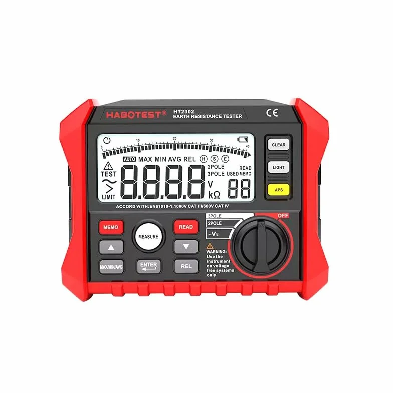 Habotest HT2302 - Probador digital de resistencia a tierra