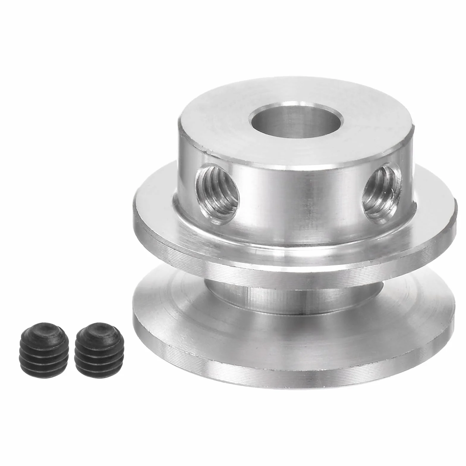 QUARKZMAN V-Tipo Polea 6mm Interior 22mm Exterior Aluminio Aleación para 3-5MM PU Correa Motor