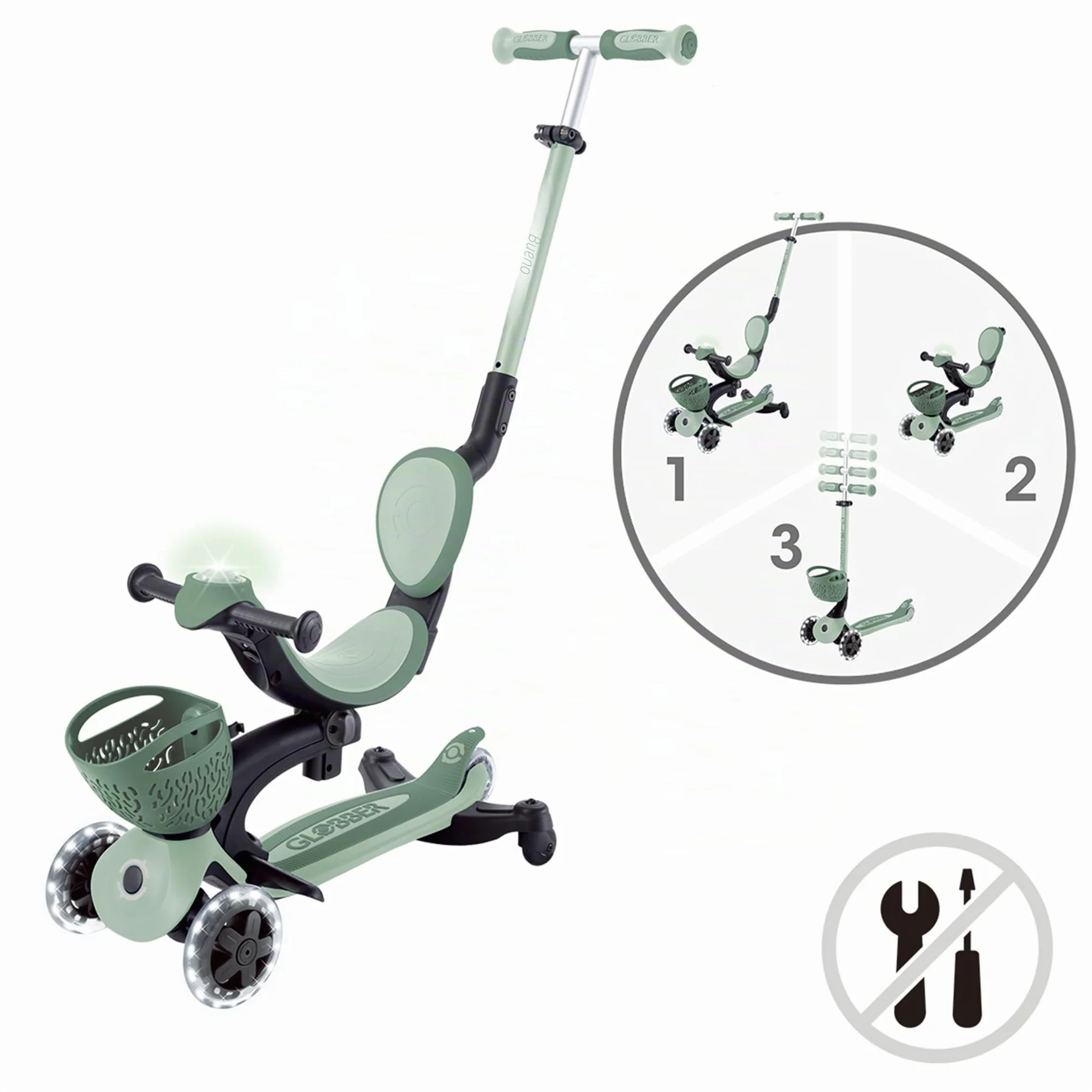 Globber Go•up Baby 360 Lights Patinete Unisex