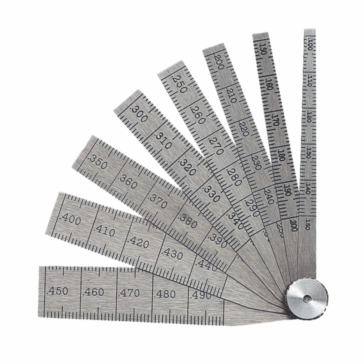 Starrett 269A - Jaula cónica, rango de 100 – .500 pulgadas, longitud de 5,7 cm, 8 hojas
