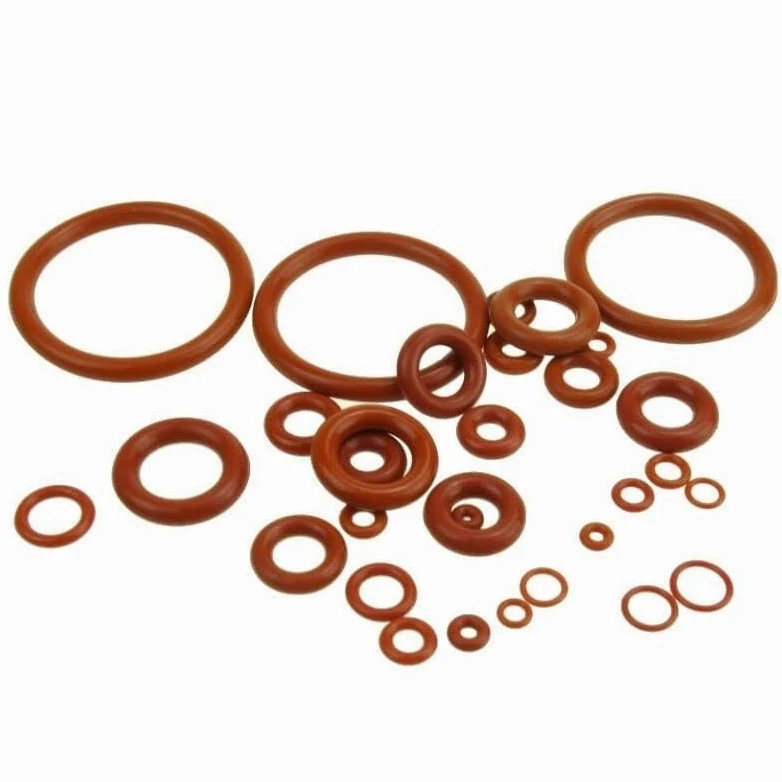 10/20/50/100 Uds OD 8-65mm Junta tórica de Silicona roja Espesor 2mm Juntas de arandela de Anillo de Calidad alimentaria-35 ℃-200 ℃(62x58x2mm/100pcs)