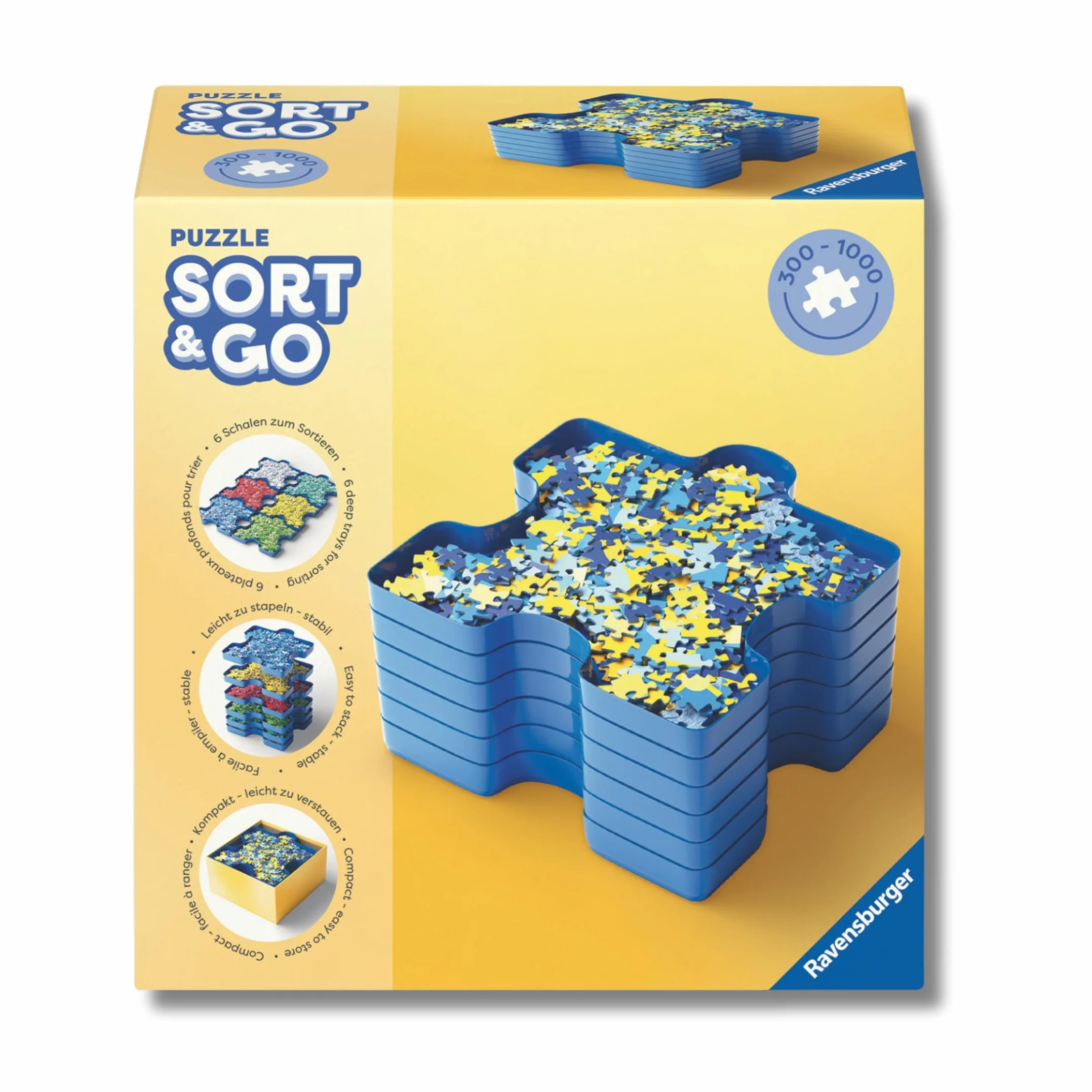 Ravensburger Separador Piezas Puzzle 1000 Piezas 6 Bandejas Organizador Rompecabezas