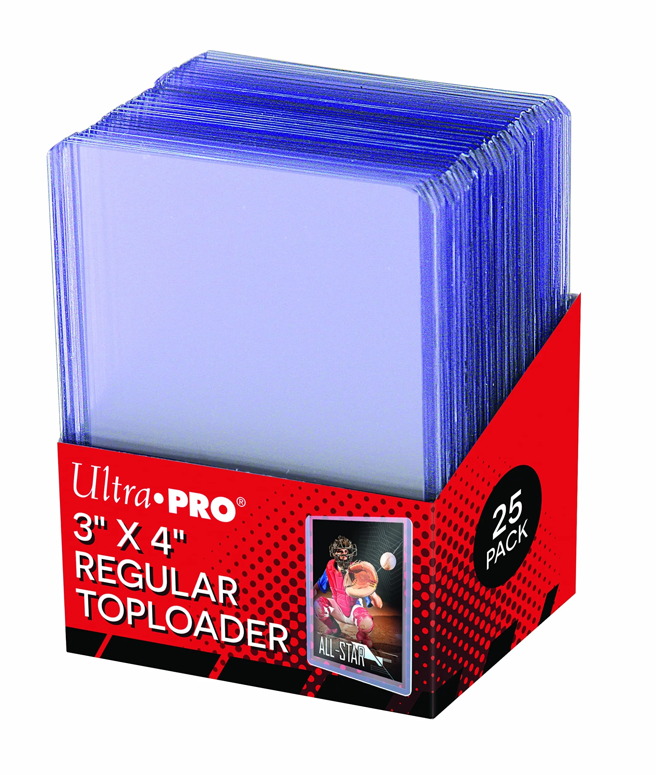 Ultra Pro Regular Toploader 63.5 mm x 88.9 mm Pack of 25