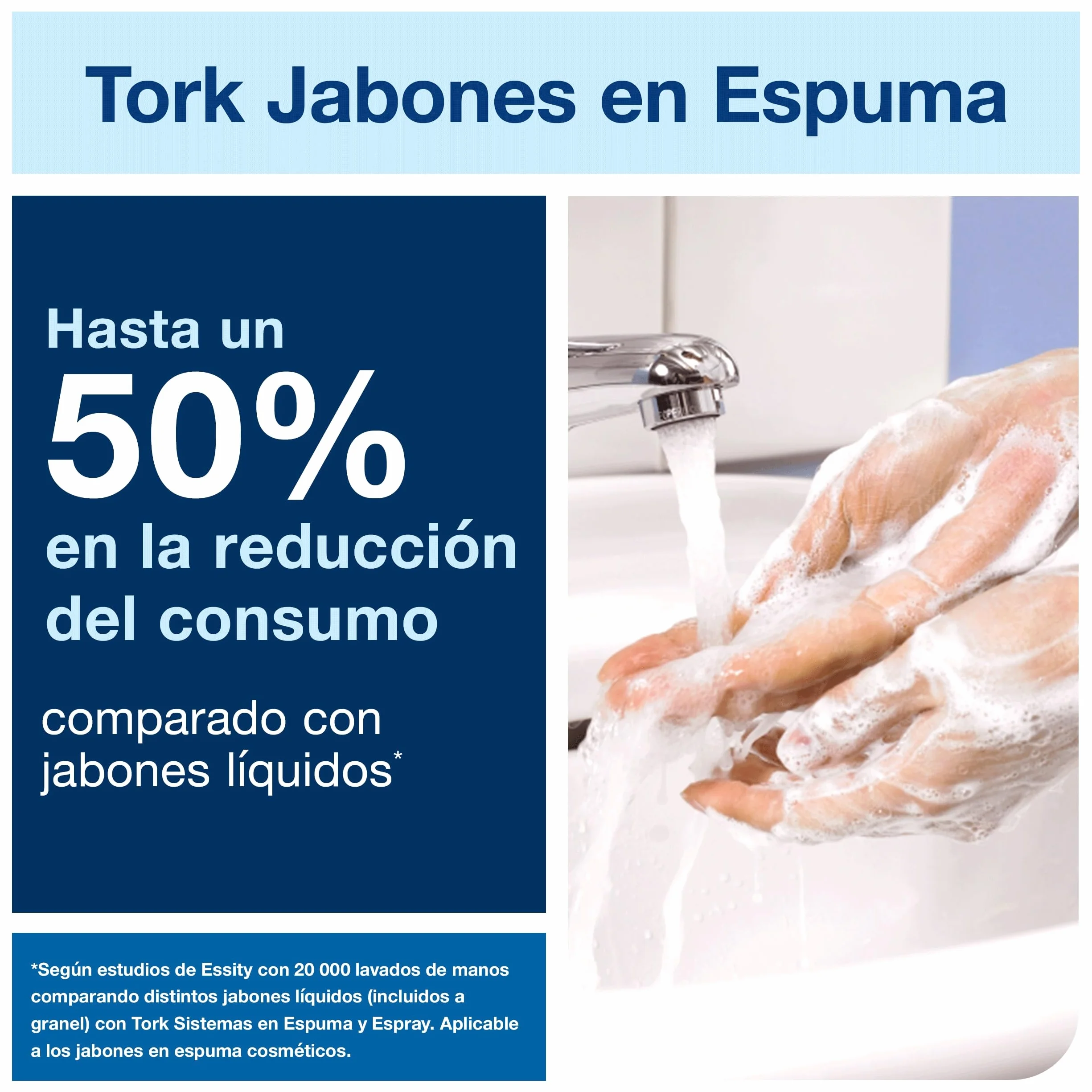 Jabon en espuma tork s4 rehidratante aroma delicado bote de 1000 ml