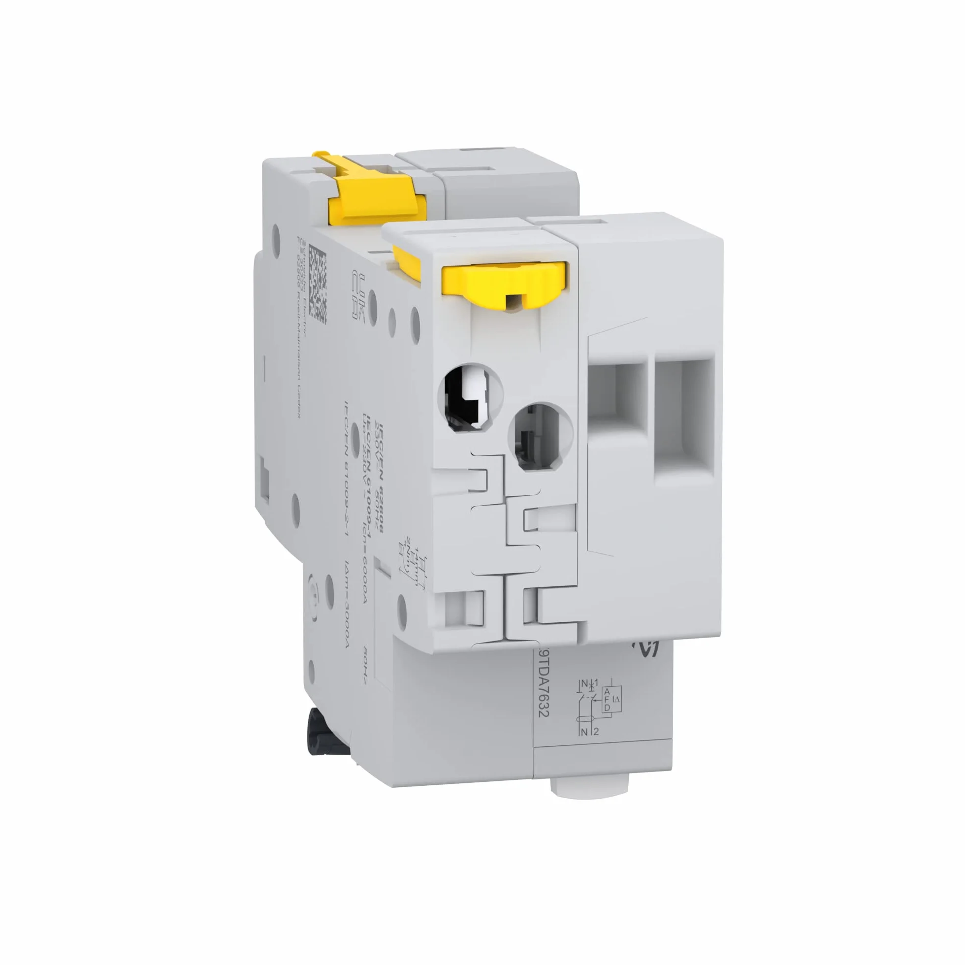Schneider Electric - Easy9, ARC 1PN B, 32A, 30mA, RCBO, AFDD, EZ9TDA7632