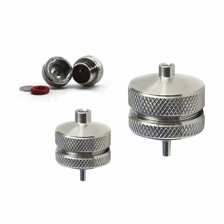 Soporte de filtro, soporte microinyector laboratorio 13 25 50 mm, cabezal inyector desmontable acero inoxidable, reemplazable sello PTFE(13mm)(13mm)