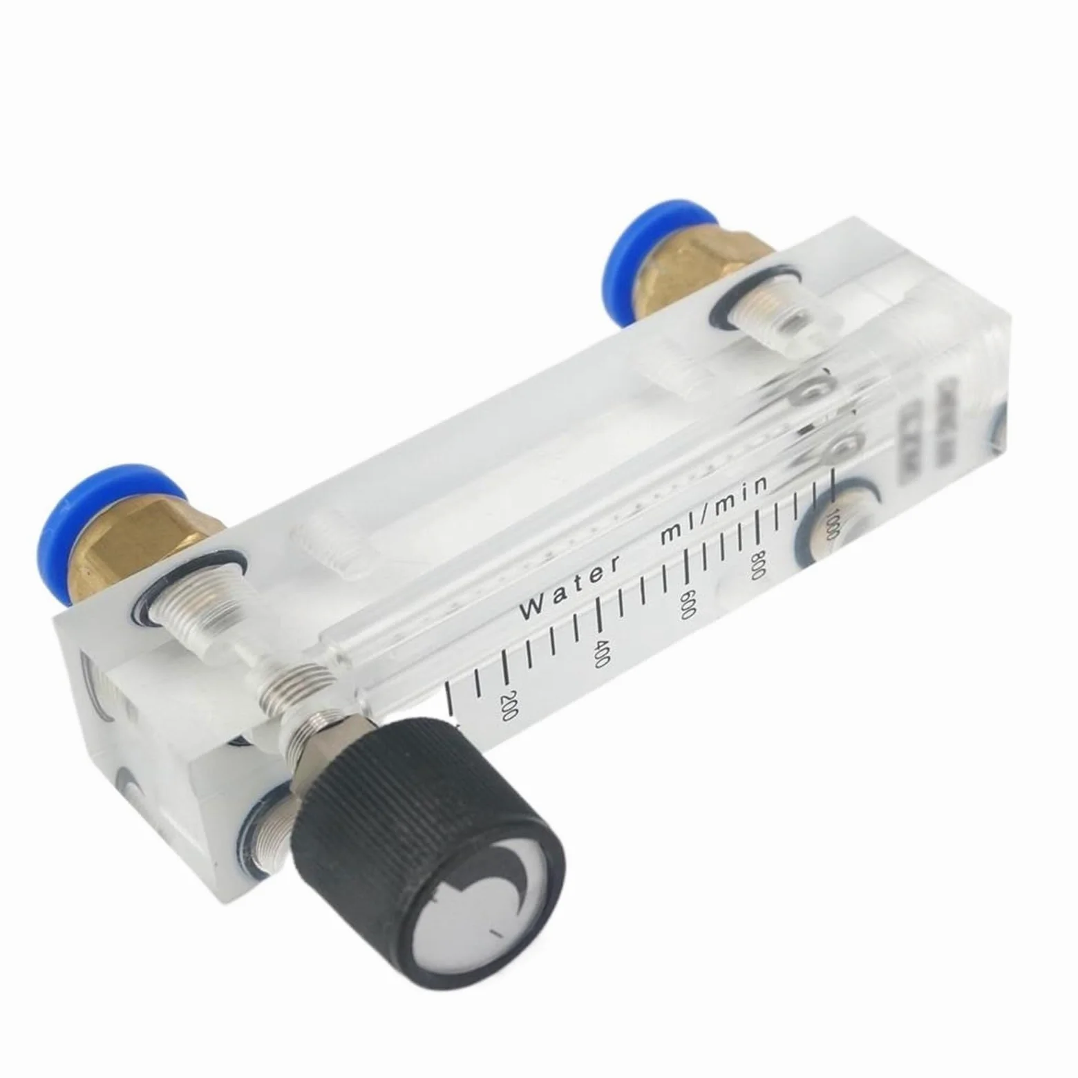 Medidor de caudal de agua líquida de panel LZM-6T de 100-1000 ml/min con rotámetro y válvula de control, ajuste a presión, tubo de 10 mm