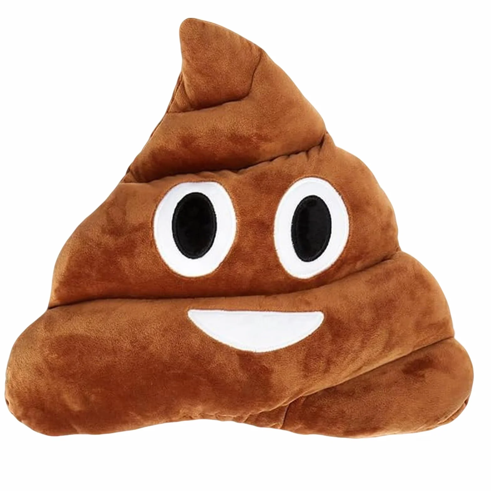 Cojín de Peluche Caca 35cm, Emoticono, Adorable, Regalo Divertido