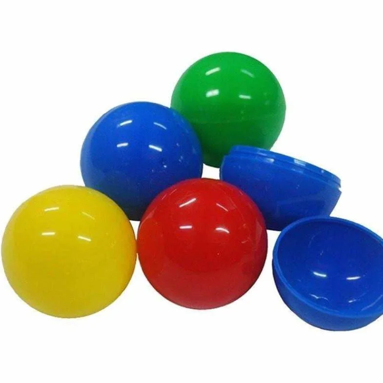 BESPORTBLE 50 Piezas Bolas de Lotería Amarillas Huecas para Fiestas Diámetro