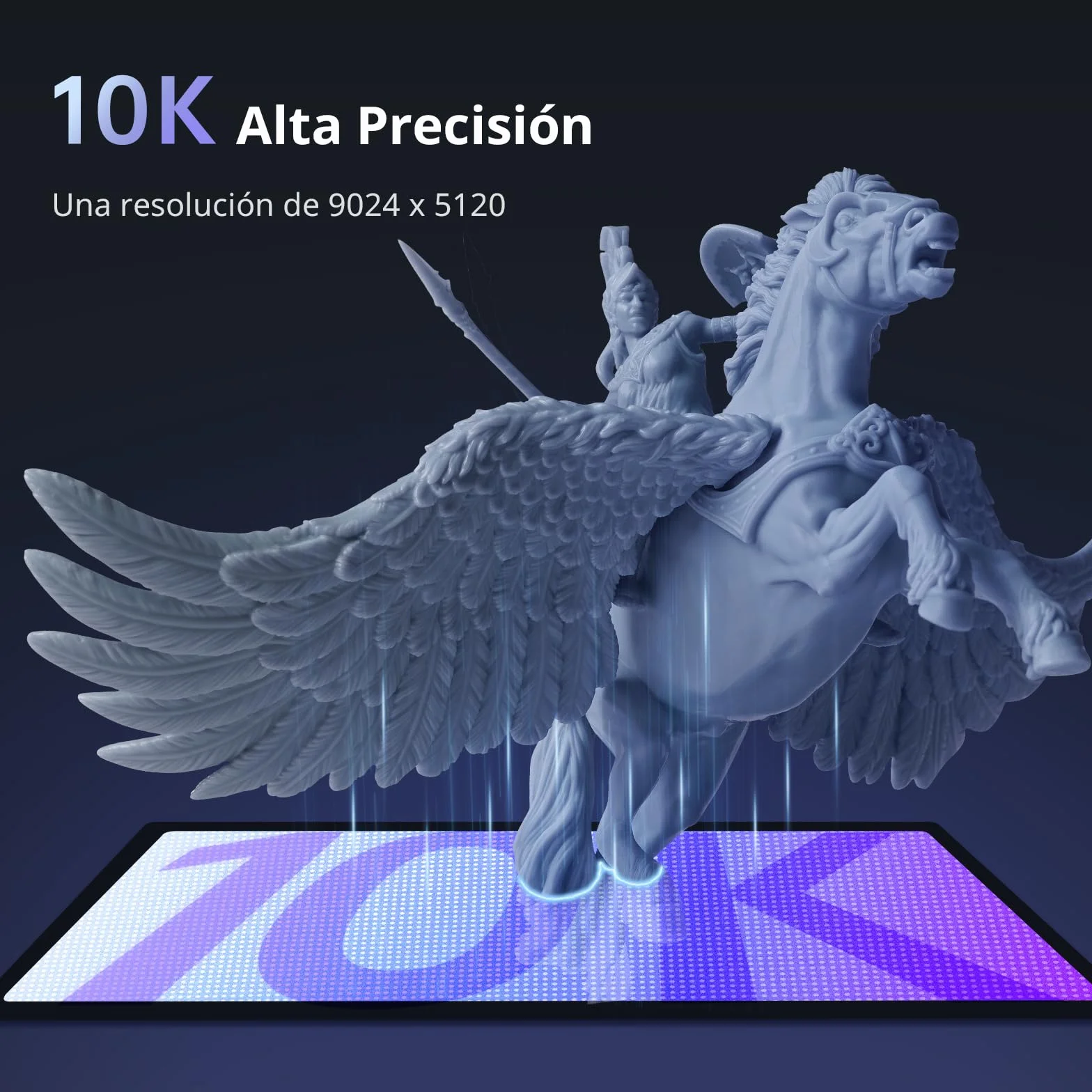 ANYCUBIC Impresora 3D Resina Photon Mono 4 10K, Impresión Rápida de 70 mm/h, Impresora Resina con Matriz LighTurbo Actualizada, Gran Tamaño de Impresión de 153,4 x 87 x 165mm³ (2,2L)