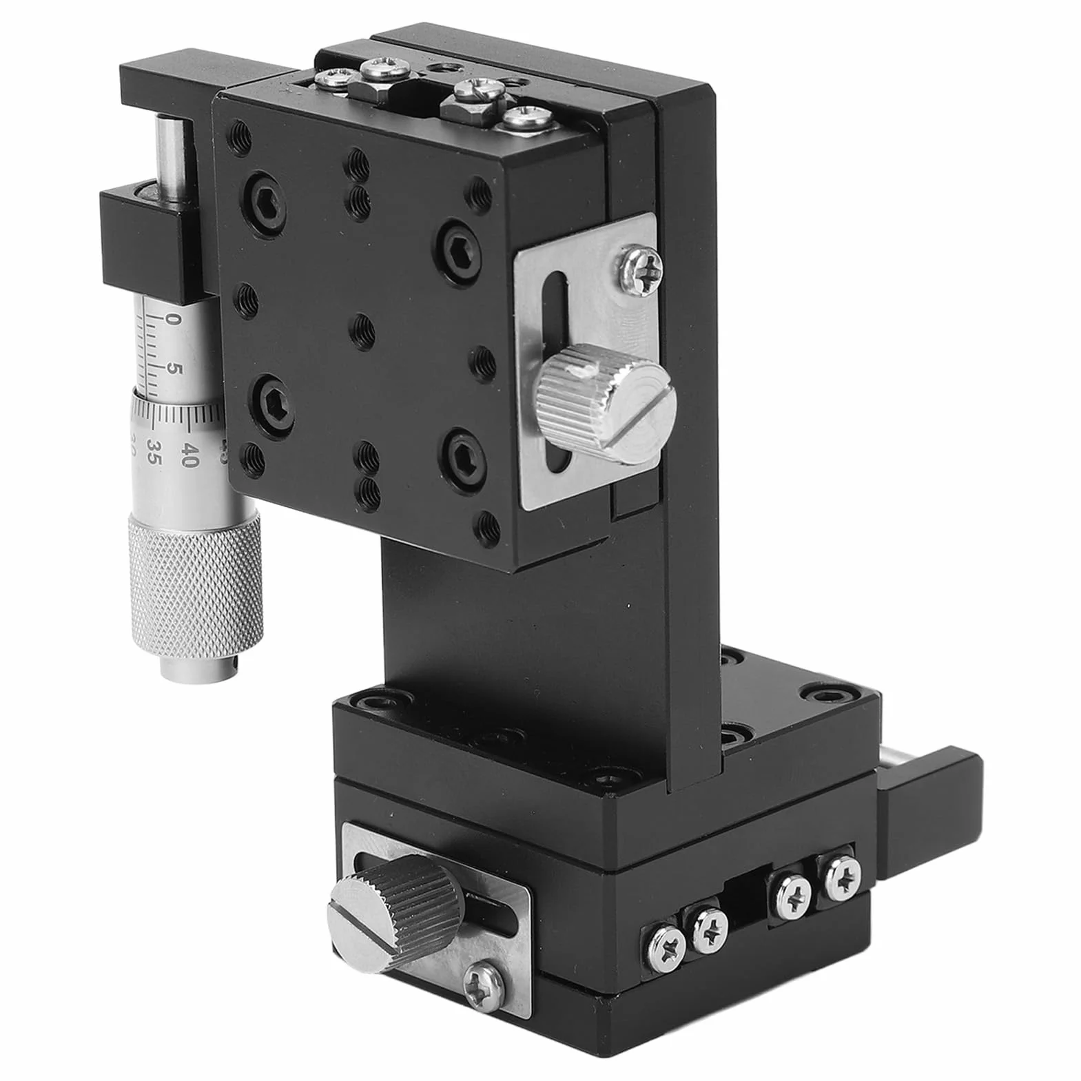 Etapa Lineal Manual Etapa Lineal Manual del Eje X Z, Elevador de Etapa de Traducción Plataforma Combinada de 2 Ejes para Posicionamiento de Equipos