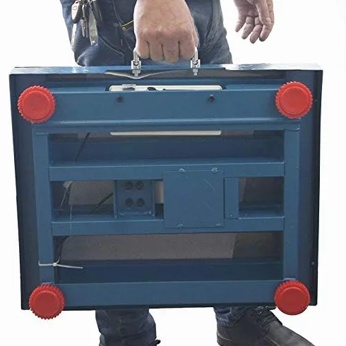KATSU Balanza Industrial de Plataforma 300kg Electrónica Recargable Báscula Postal Digital con LED Pantalla y 42 x 52cm Plataforma de Acero a Prueba de Herrumbre para Envío de Paquetes Almacén