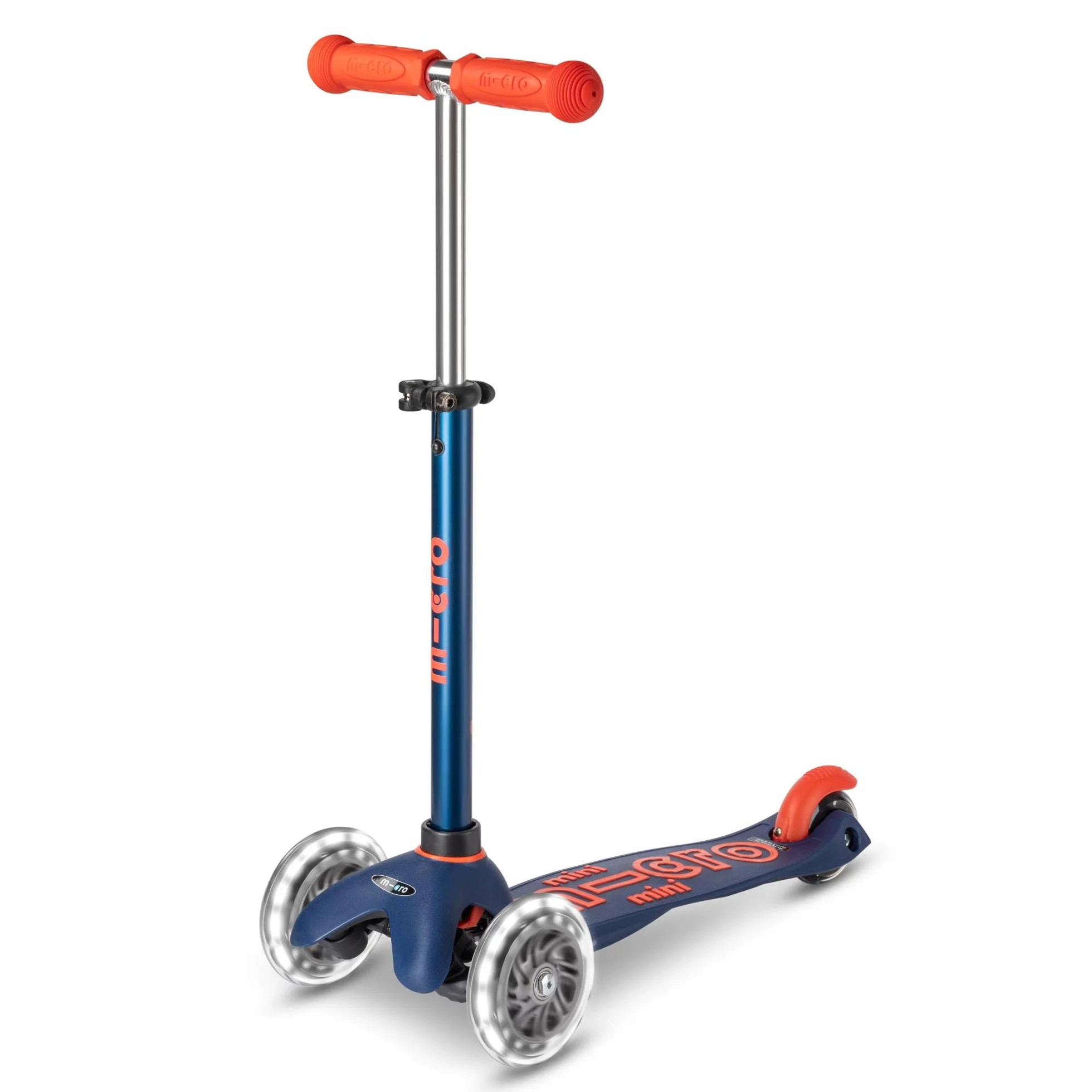 Micro Mini Deluxe LED Patinete Infantil 3 Ruedas con Luces LED sin Pilas Manillar Ajustable Giro por Inclinación +2 Años