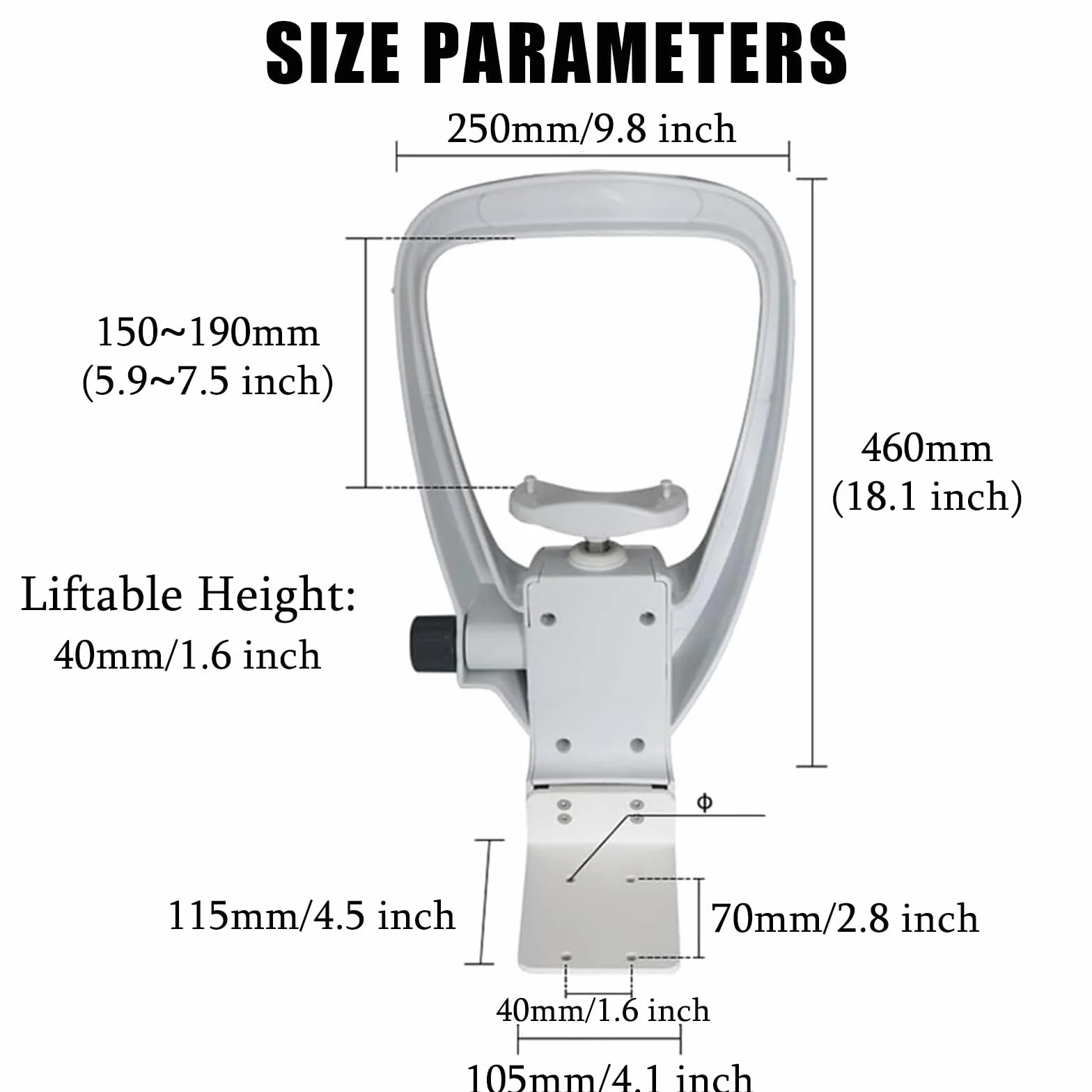 Soporte Barbilla Instrumentos óPticos mentón elevador para optometría, soporte para la frente, instrumento óptico ajustable, refractómetro automático oftálmico, reposacabezas N