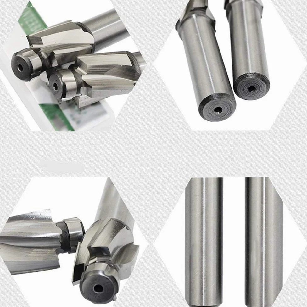 Juego de 5 brocas de acero de alta velocidad M3-M8 4 flautas HSS-AL de vástago recto para cobre, aluminio, acero, hierro fundido