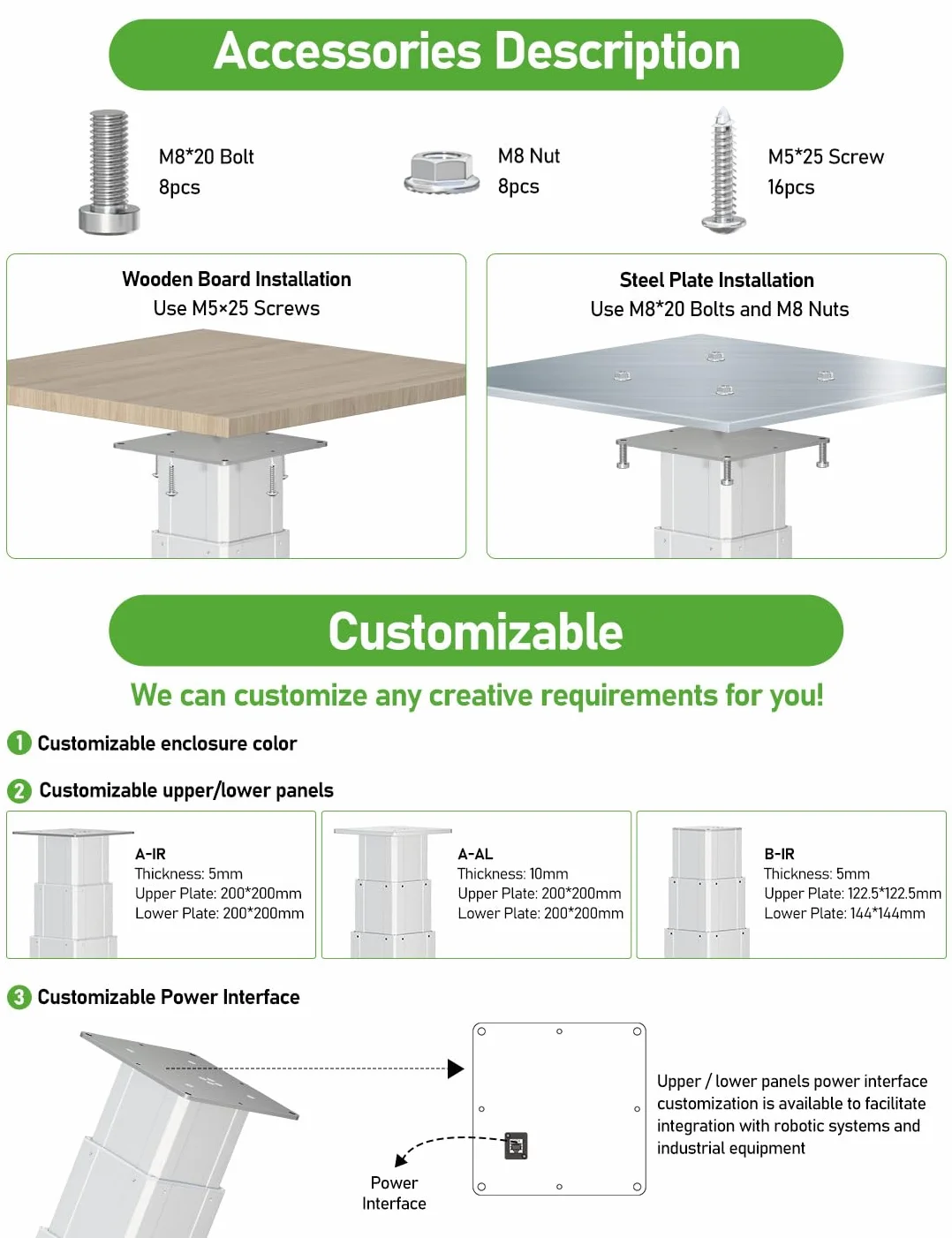 DIHOOL Patas elevadoras electricas 200kg altura regulable 480-1025mm estructura telescópica mesa taller mesa taller control remoto wifi control manual para taller autocaravana oficina