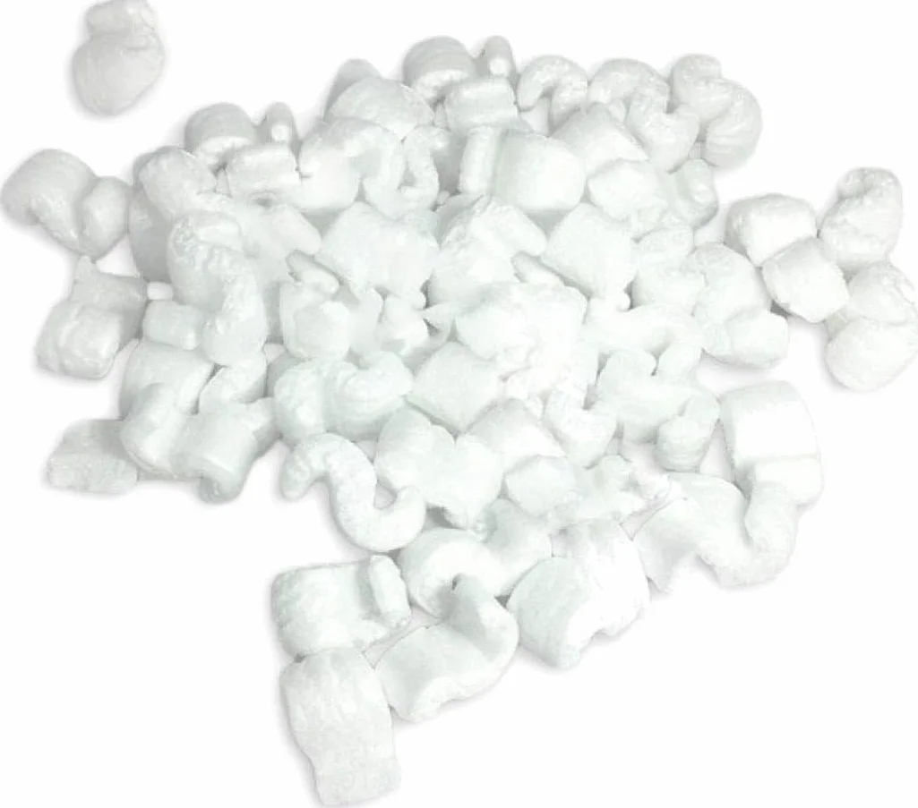Lote de 1000 L de almohadillas de poliestireno PELASPAN - Relleno de embajale - No se deforma - Amortiguación - Resistente - Antiestático - Libre de polvo - Inodora