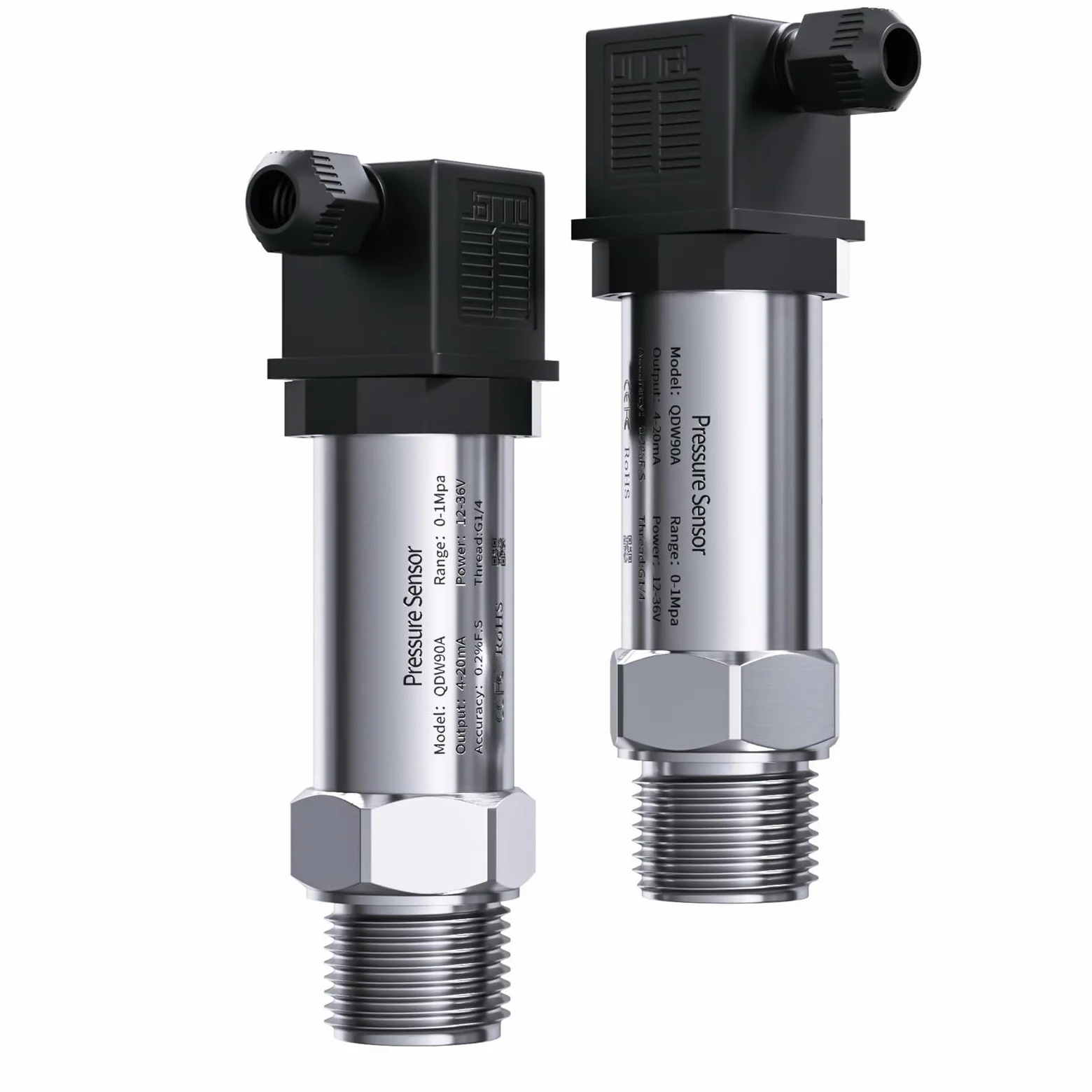 Transmisor de presión pequeño 0-1bar 0-5bar 0-10bar Sensor aire agua 4-20mA M20-1.5 transductor rosca G1-4 1 Uds(G1-4 thread,0-100bar)
