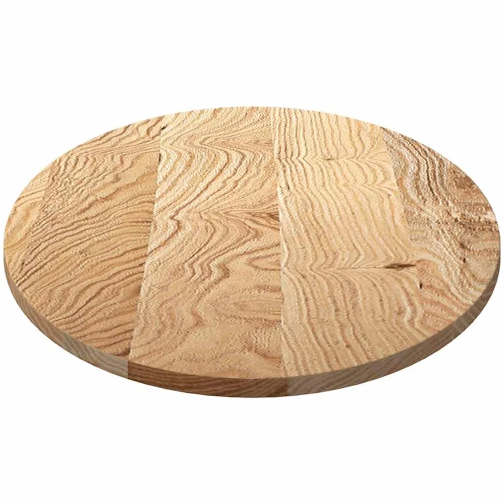 vidaXL Tablero de Mesa Ovalado Madera Maciza de Roble 120x60x2 cm
