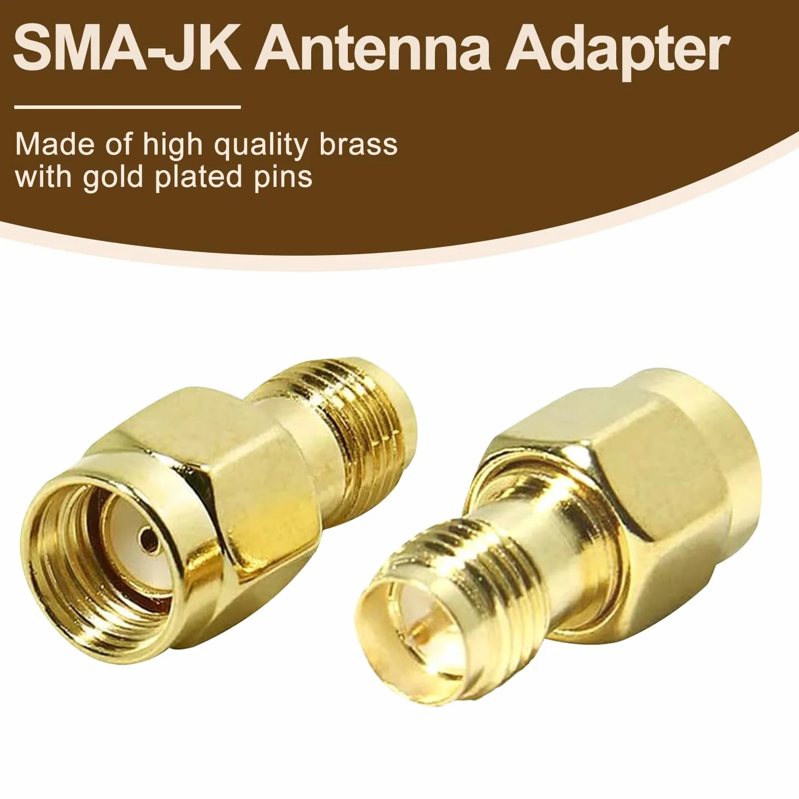 4 Piezas Adaptador Coaxial SMA RF Conector Antena TV SMA Macho a RP-SMA Hembra SMA Hembra a RP-SMA Macho para Wi-Fi FPV