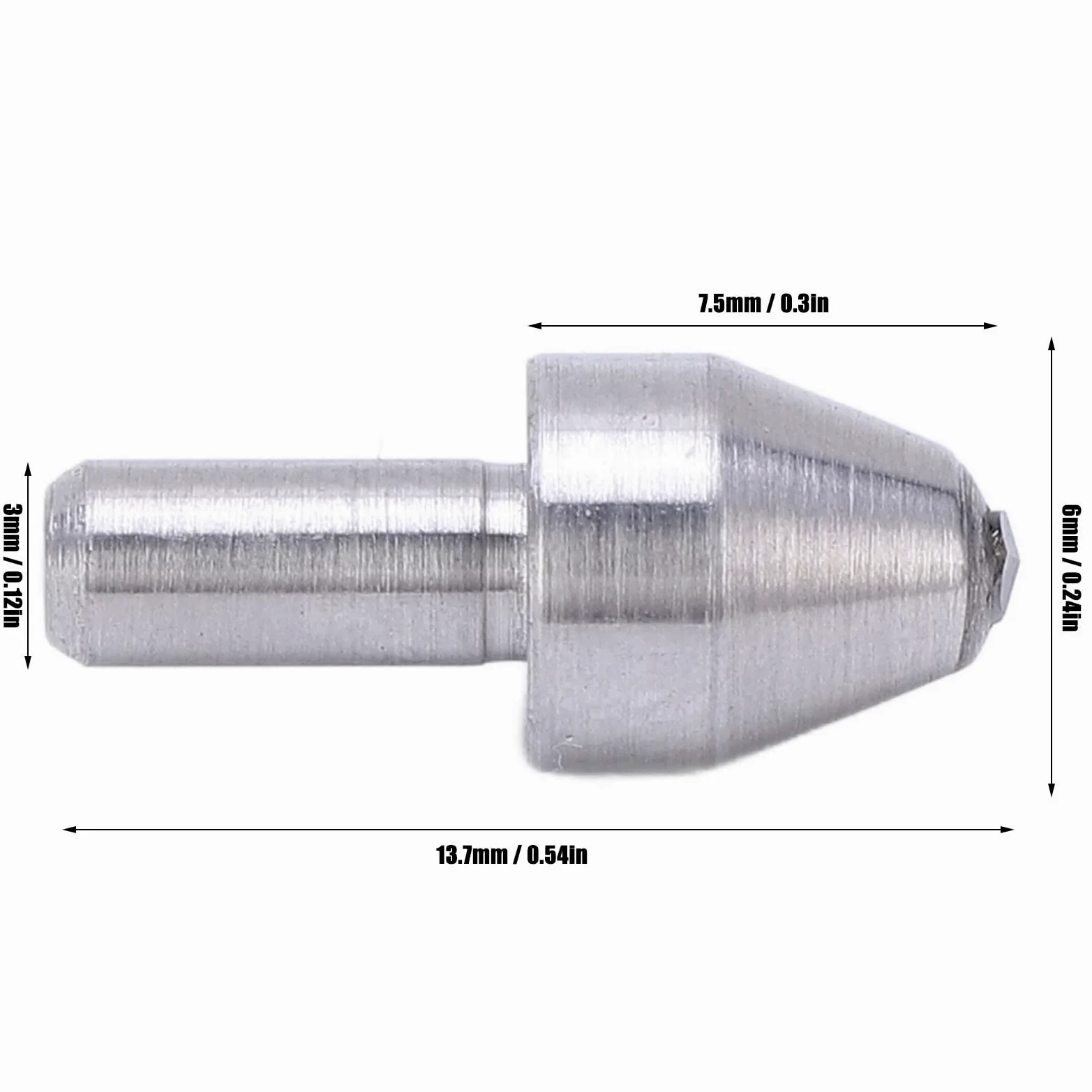 Indentador de diamante mini para el durómetro Vickers, con punta puntiaguda de 136 grados y alta precisión, incluye caja de almacenamiento; compatible con Buehler, Matsuzawa,