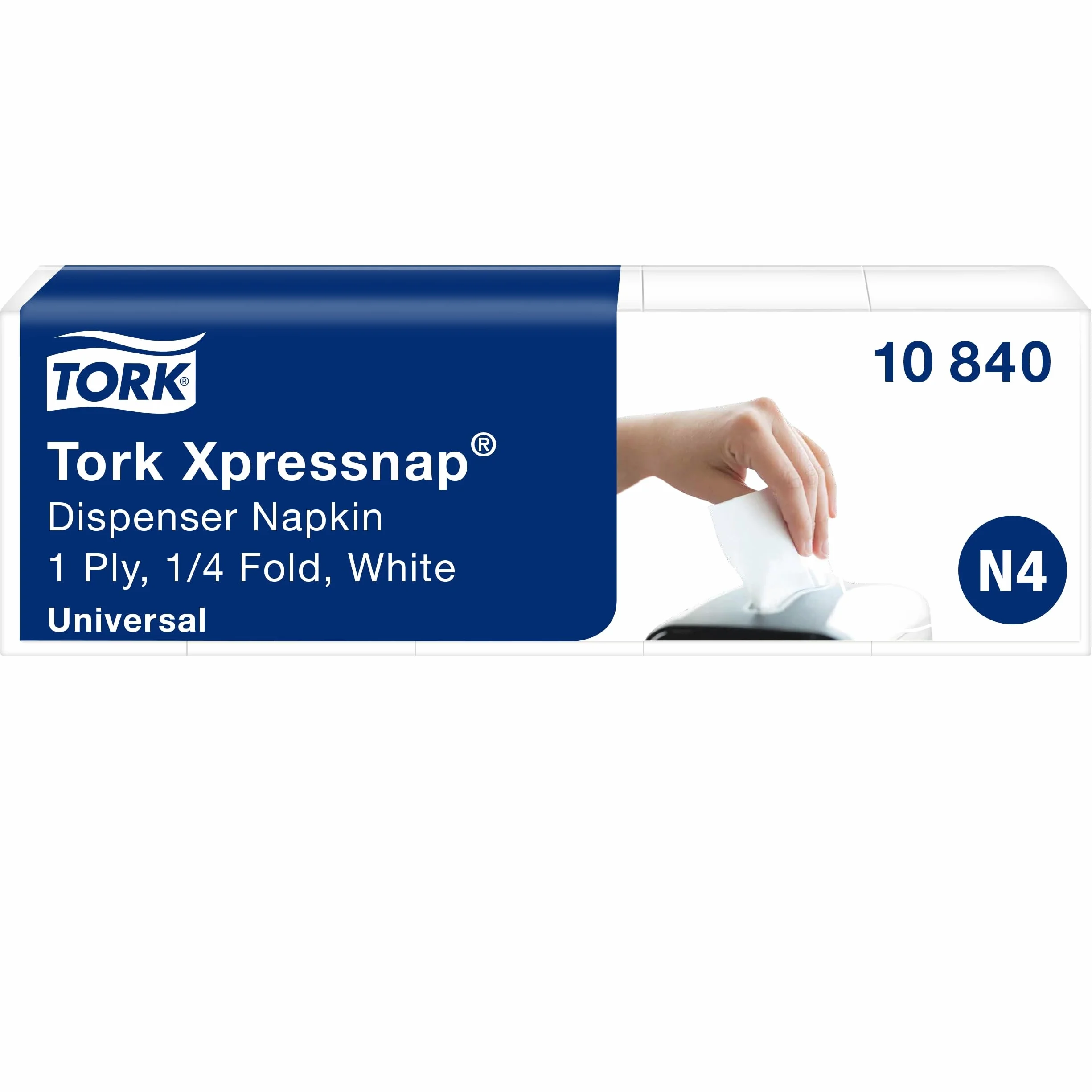 Tork Xpressnap 10840 Servilleta/Recambios para el sistema N4 servilletero/Blanco, 8 x 1125 Servilletas