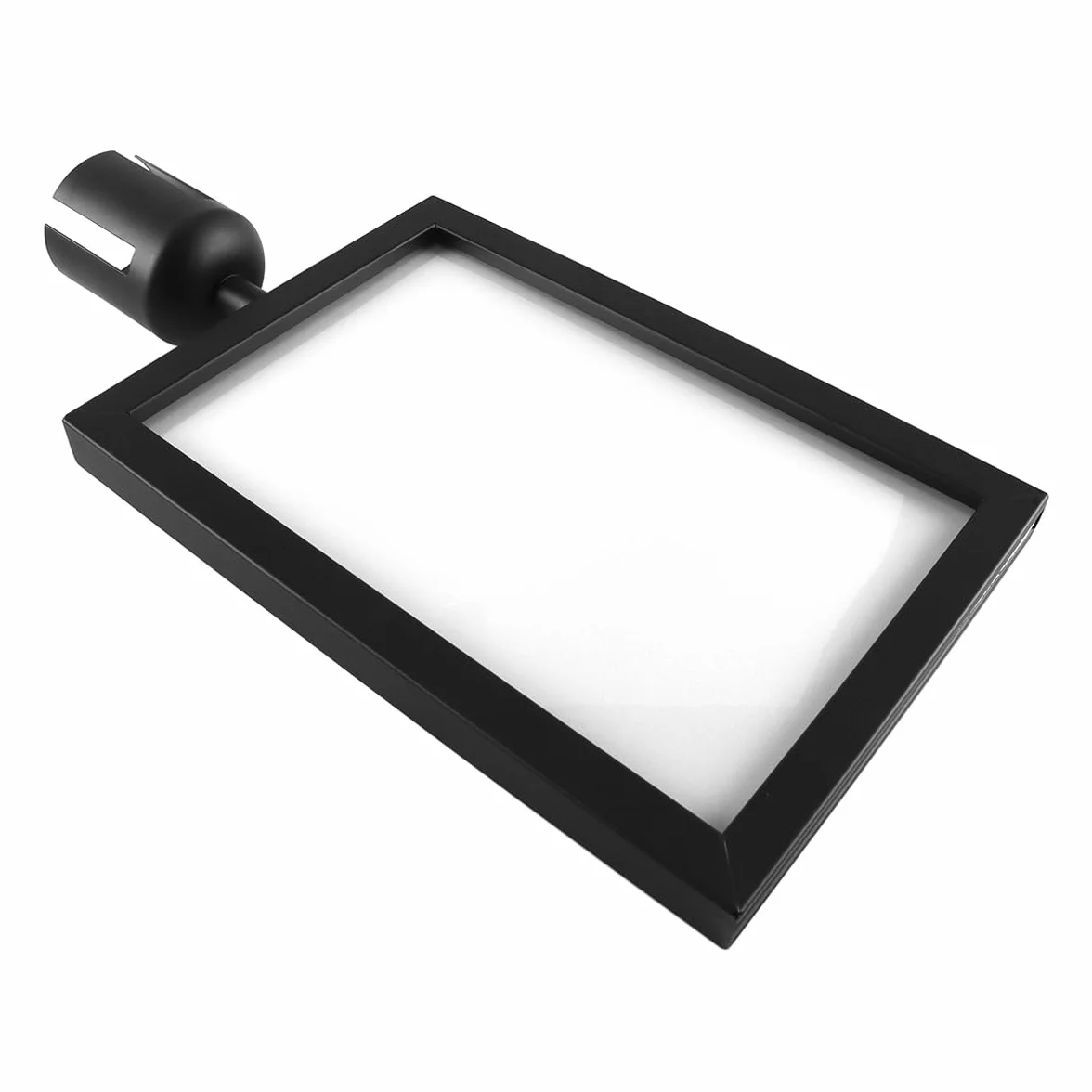 Soporte vertical para carteles con cinturón, poste de bienvenida
