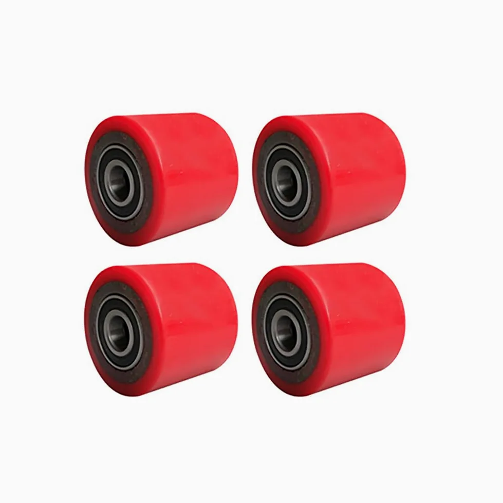 Rodillos para Transpaletas De 80x60 Mm con Orificio De 20 Mm Y Rodamiento De Bolas Integrado. Accesorios para Carretillas Elevadoras Manuales.