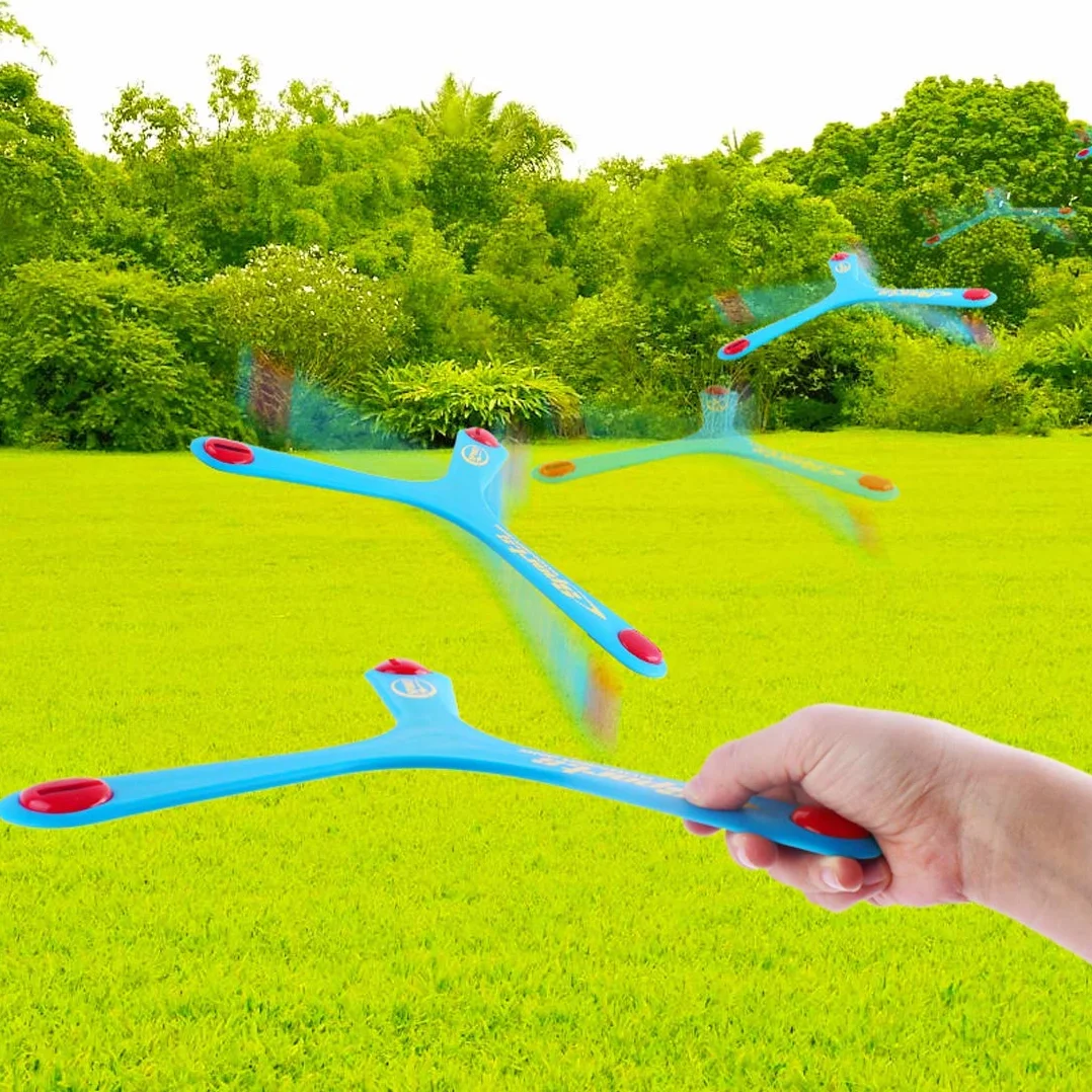 deAO Conjunto Boomerang 5 Piezas Multicolor para Principiantes Actividades Deportivas al Aire Libre