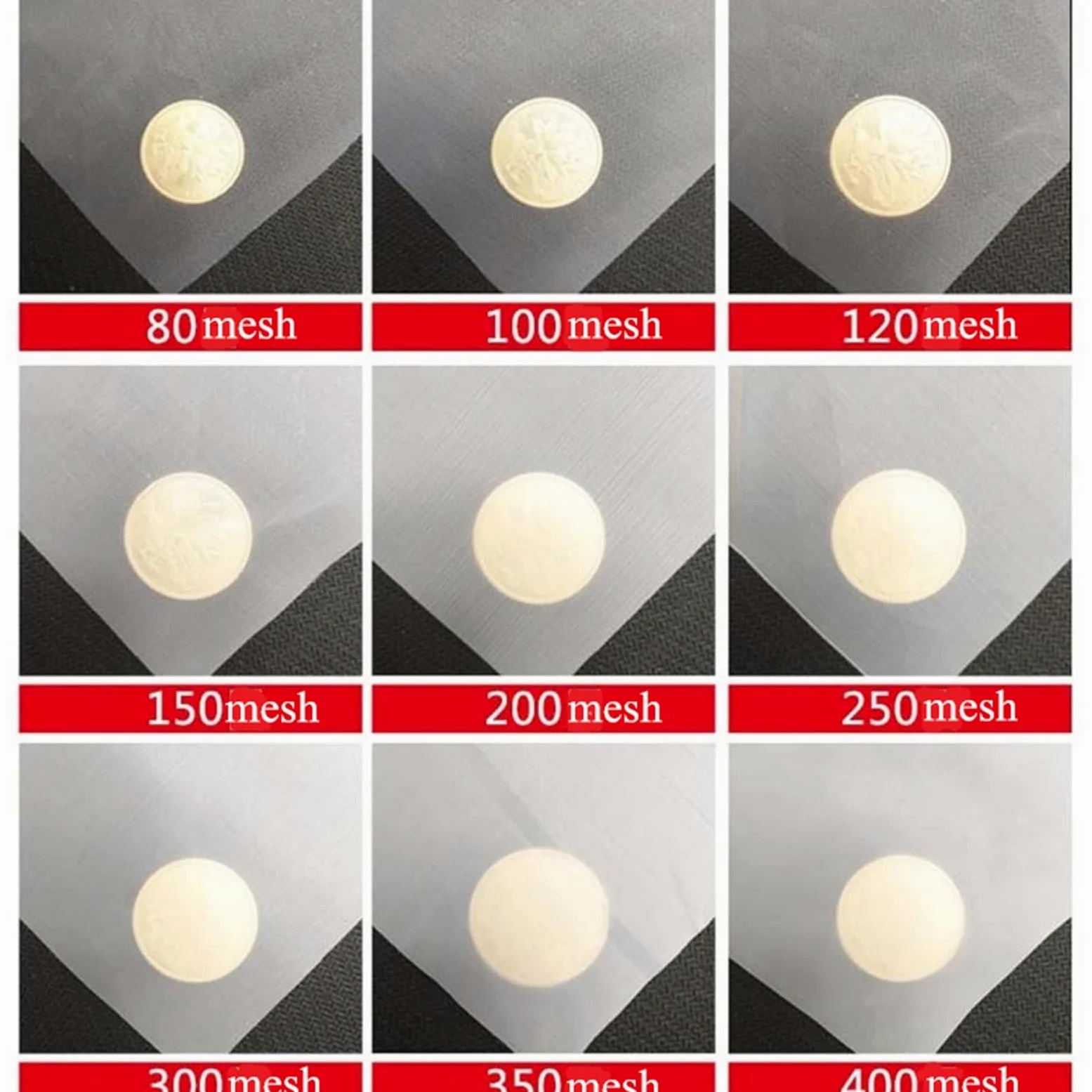 Malla de nailon for filtro fino, tela filtrante de nailon de 280 mallas/pulgada, 50 micras, for agua, soja, pintura, café, vino, malla de filtro industrial (malla 80, 1 x 1 m)(450 Mesh,1x10 m)