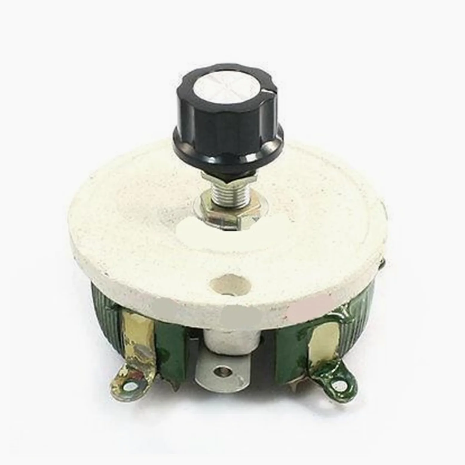 Reóstato de disco de resistencia ajustable de olla Variable de cerámica de un solo giro 100W 150W 1/2/5/10/15/20/30/50/100/200/500R 1K/2K/3K/5K Ohm ( Color : 2K Ohm , Size : WITH KNOB_1PC_POWER100W )