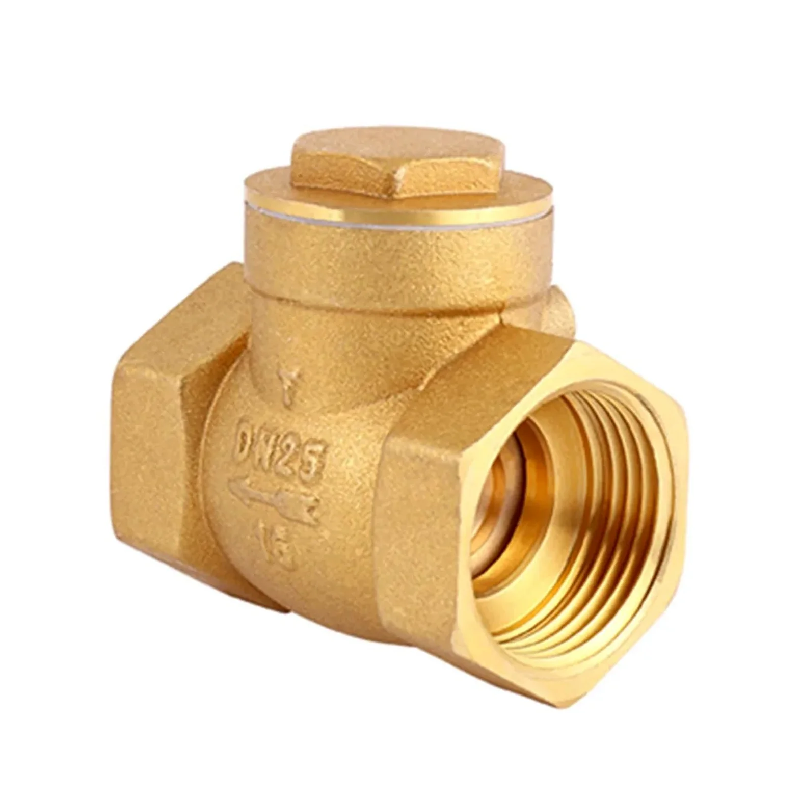 Válvula De Esfera Válvula Antirretorno Horizontal Con Boca De Alambre Latón, Rosca Hembra Cobre, 1/2", 3/4", 1", 1-1/4", 1-1/2", 2"(DN50)