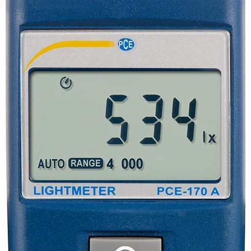 PCE Instruments luxómetro portátil, medidor de luminosidad, rango 0 ... 40.000 lux PCE-170 A