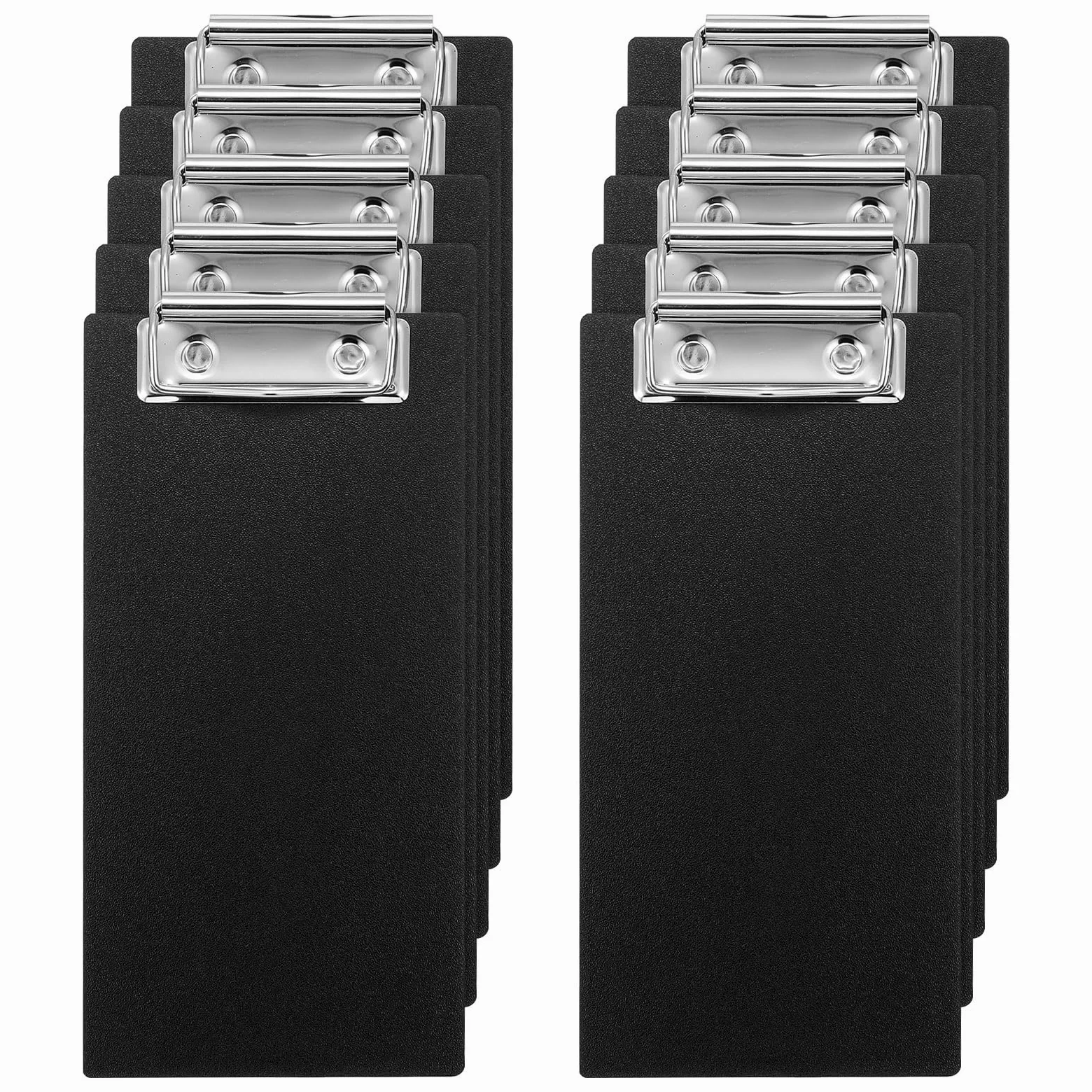 PATIKIL Porta Chequeras para Restaurantes 30 Piezas Mini Portapapeles de Madera para Cheques Mitad de Página para Restaurante Camarera Invitados Servidor de Cheques Negro