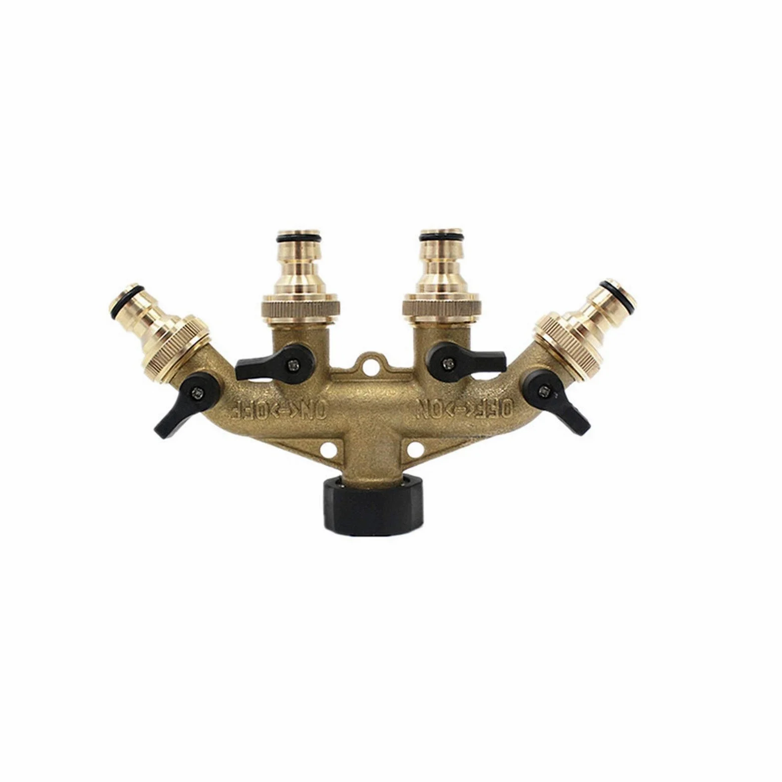 Accesorios de tubería latón, Accesorios Grifo Manguera 4 vías, colector válvula, Divisor, adaptadores, 1 Pieza, reparación Distribuidor Agua