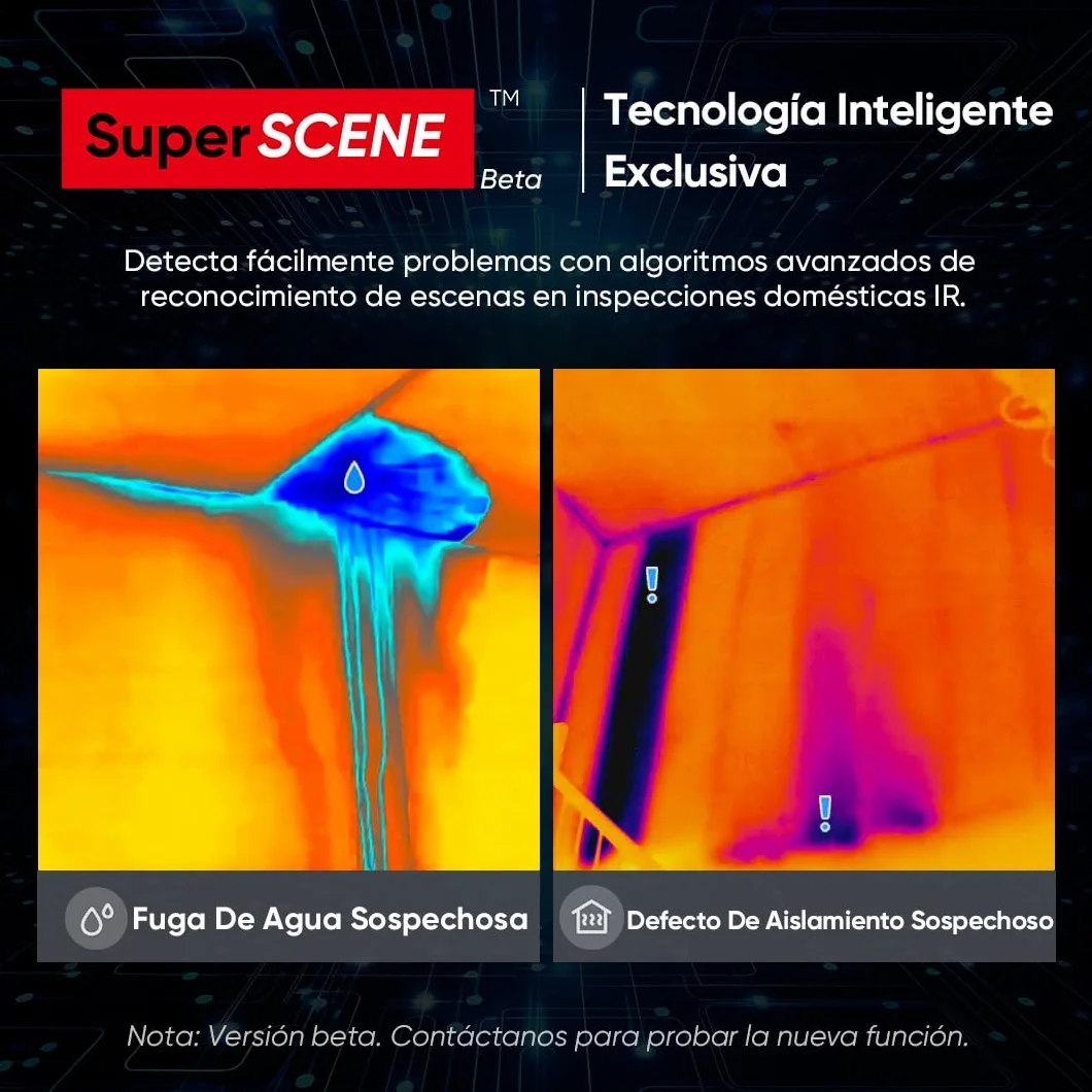 Cámara termográfica HIKMICRO SuperIR 240x240 píxeles 25 Hz -20 °C a 550 °C termómetro láser compacta mano