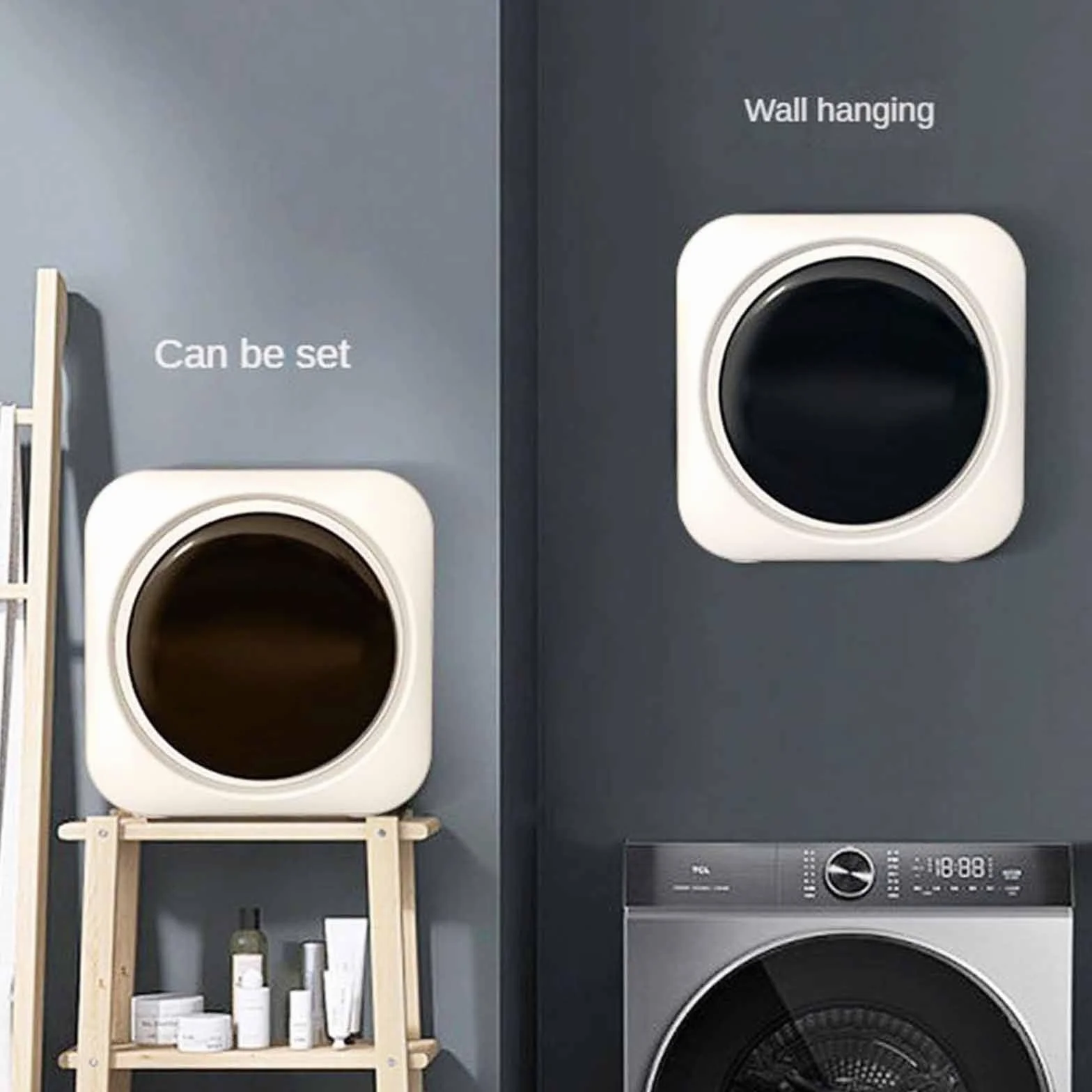 Mini Lavadora Y Secadora De 3,5 L, Automática, De Pared, para Baño, Cocina, Apartamentos