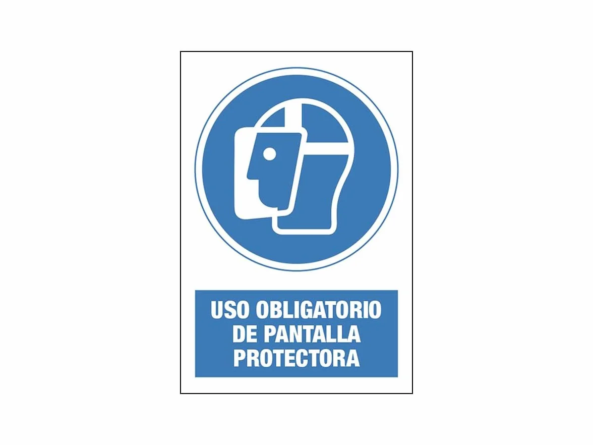 Señal magnética de obligación, paso obligatorio de carretillas