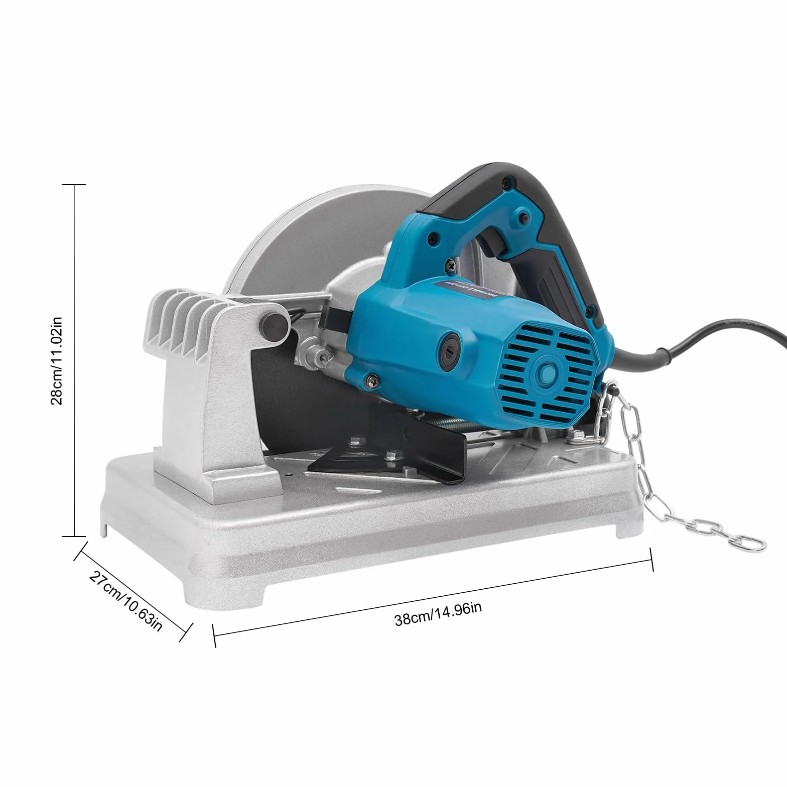 Sierra de Corte para Metales Multiusos de 17,8 cm - 5200 RPM con Corte Transversal (Azul)