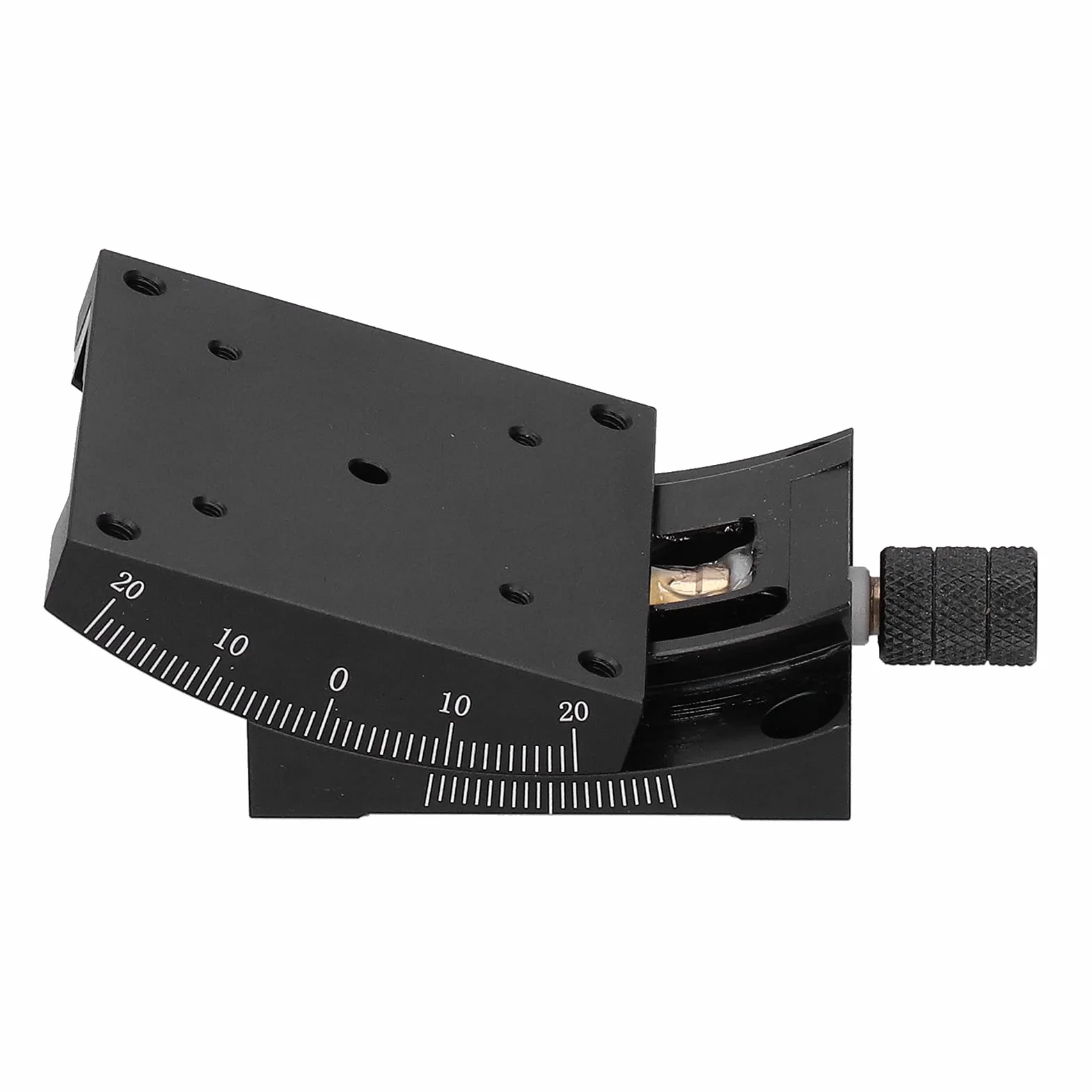 Etapa lineal de Sunicon, goniómetro Turbine Dovetail Fine Manual Platform 60x60 mm para equipos ópticos, dispositivos de medición