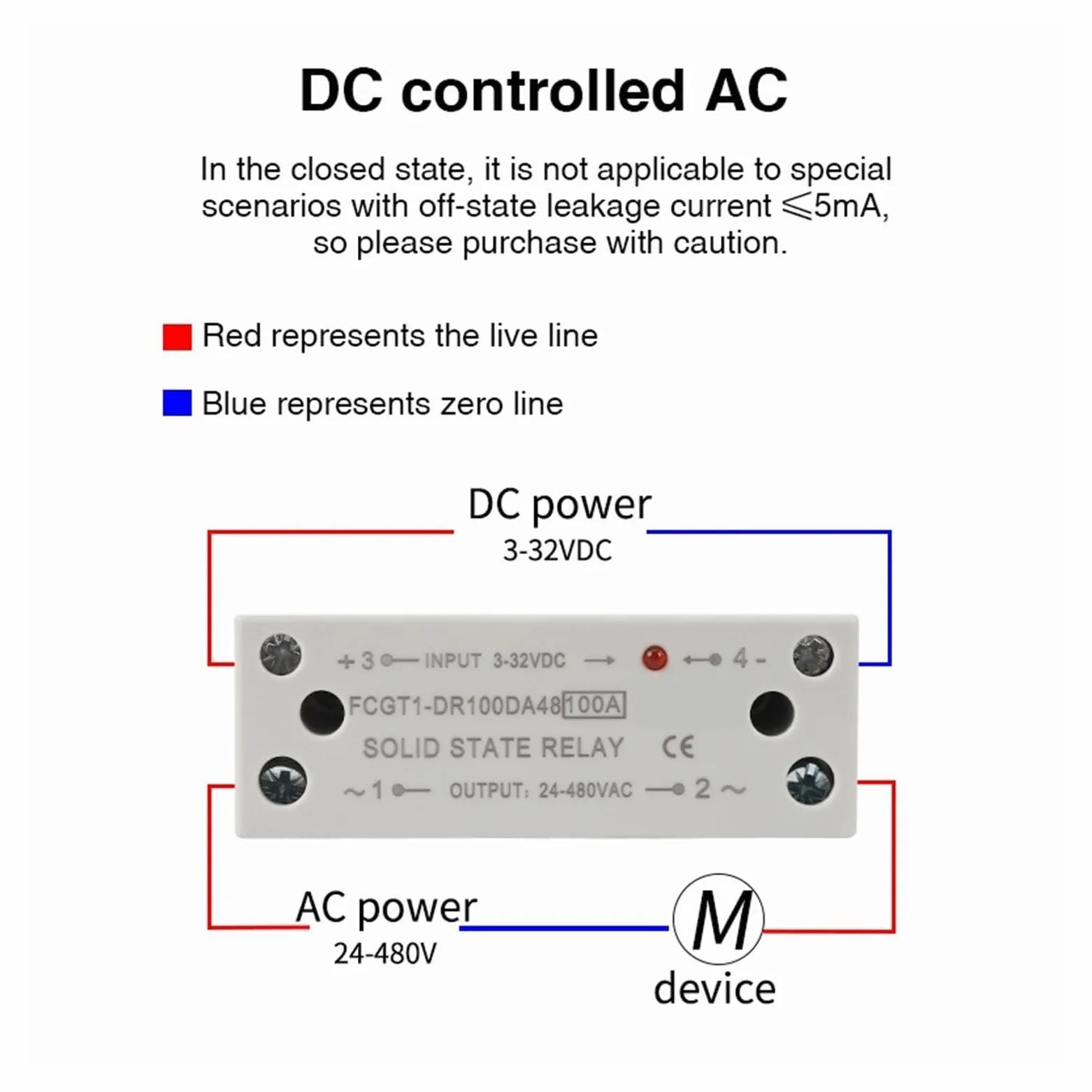 Relé de estado sólido SSR delgado monofásico, 10A, 25A, 40A, 60A, 80A, 100A, con disipador de calor, relé Industrial, montaje en Riel DIN(AC control AC,120A)
