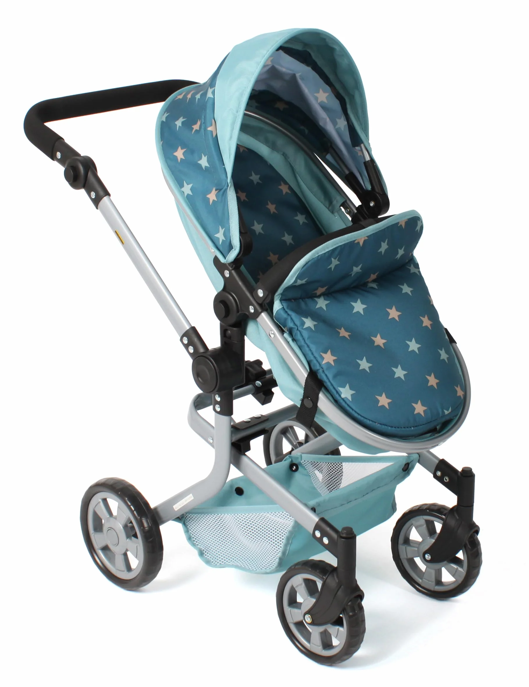 Bayer Chic 2000 Cochecito de muñecas Mika 2 en 1 Plegable Mango Ajustable 47-80 cm