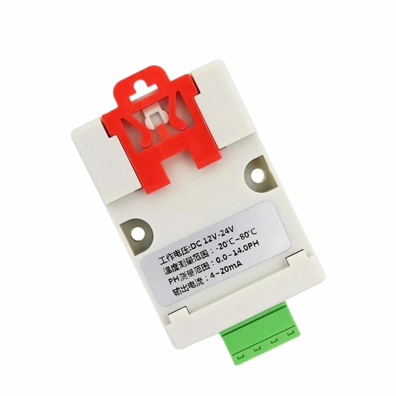 Módulo Sensor de detección de transmisor de Temperatura de PH del Agua Voltaje 0-5V 0-10V 4-20mA Salida RS485 Sensor de PH electrodo BNC (Color : BL-T-V10)