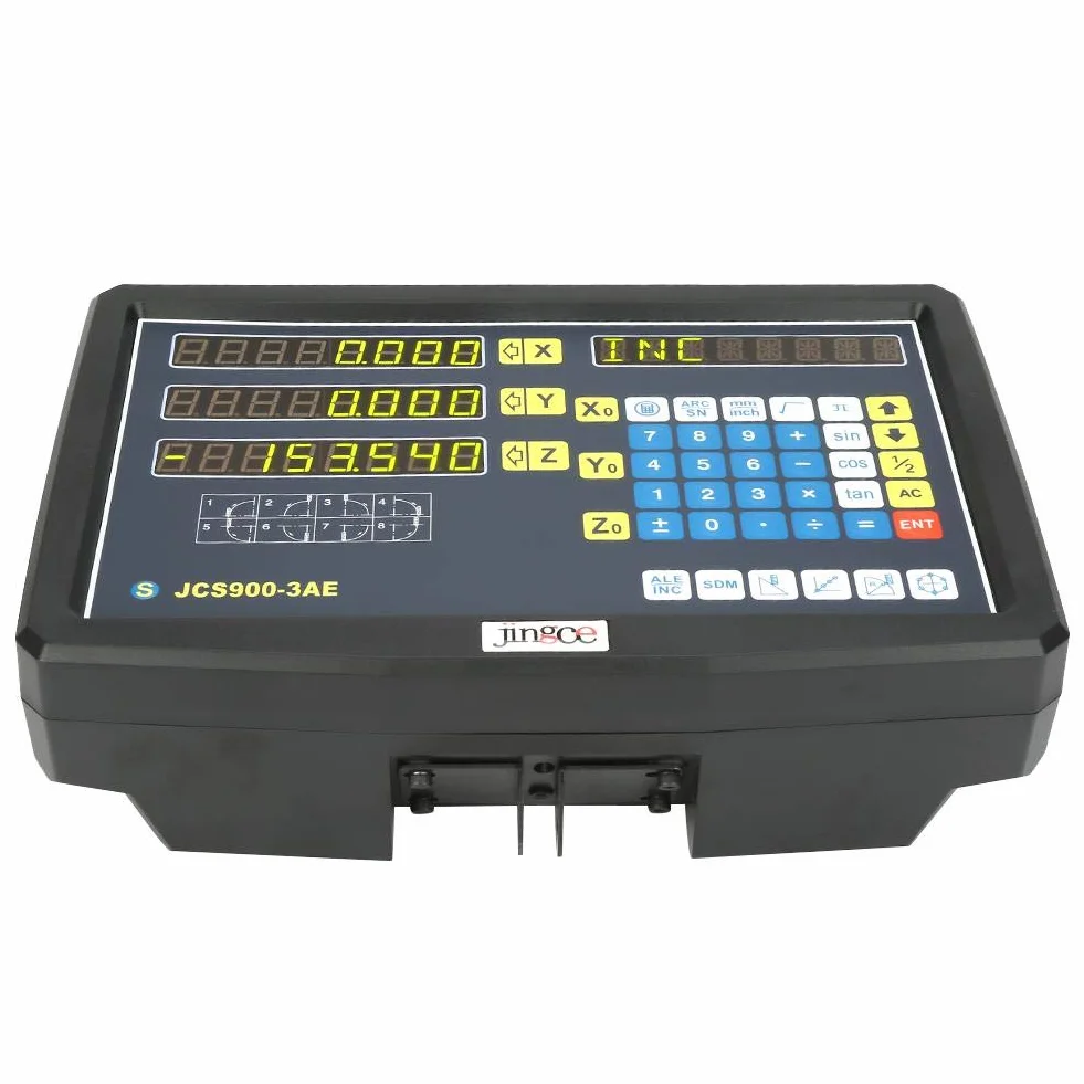 Lectura digital DRO JCS900-2AE/JCS900-3AE 2/3 ejes Lectura digital AC 110-240V para fresadora tor(JCS900-3AE)