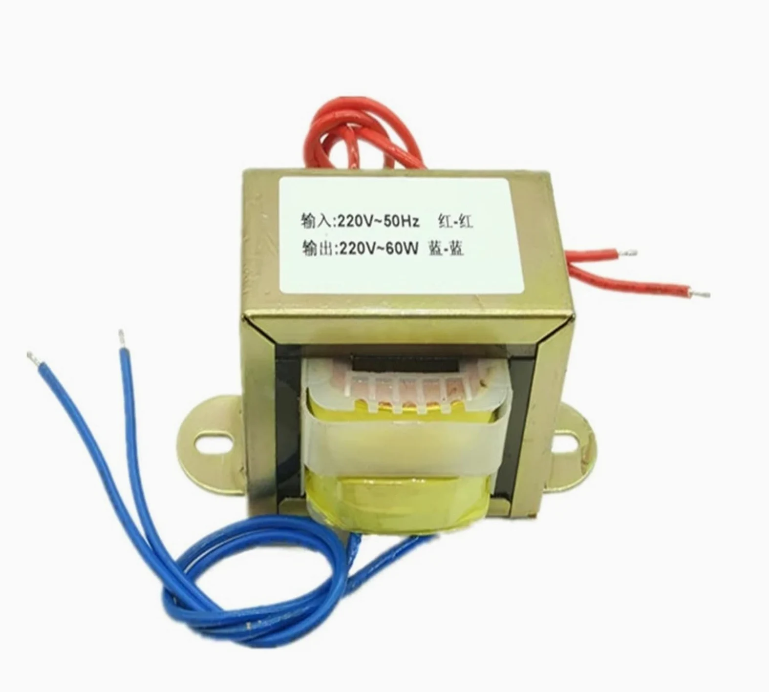 Transformador de potencia de aislamiento, transformador de seguridad de baja frecuencia 220V a 220V 1:1, 50VA/50W(20W)