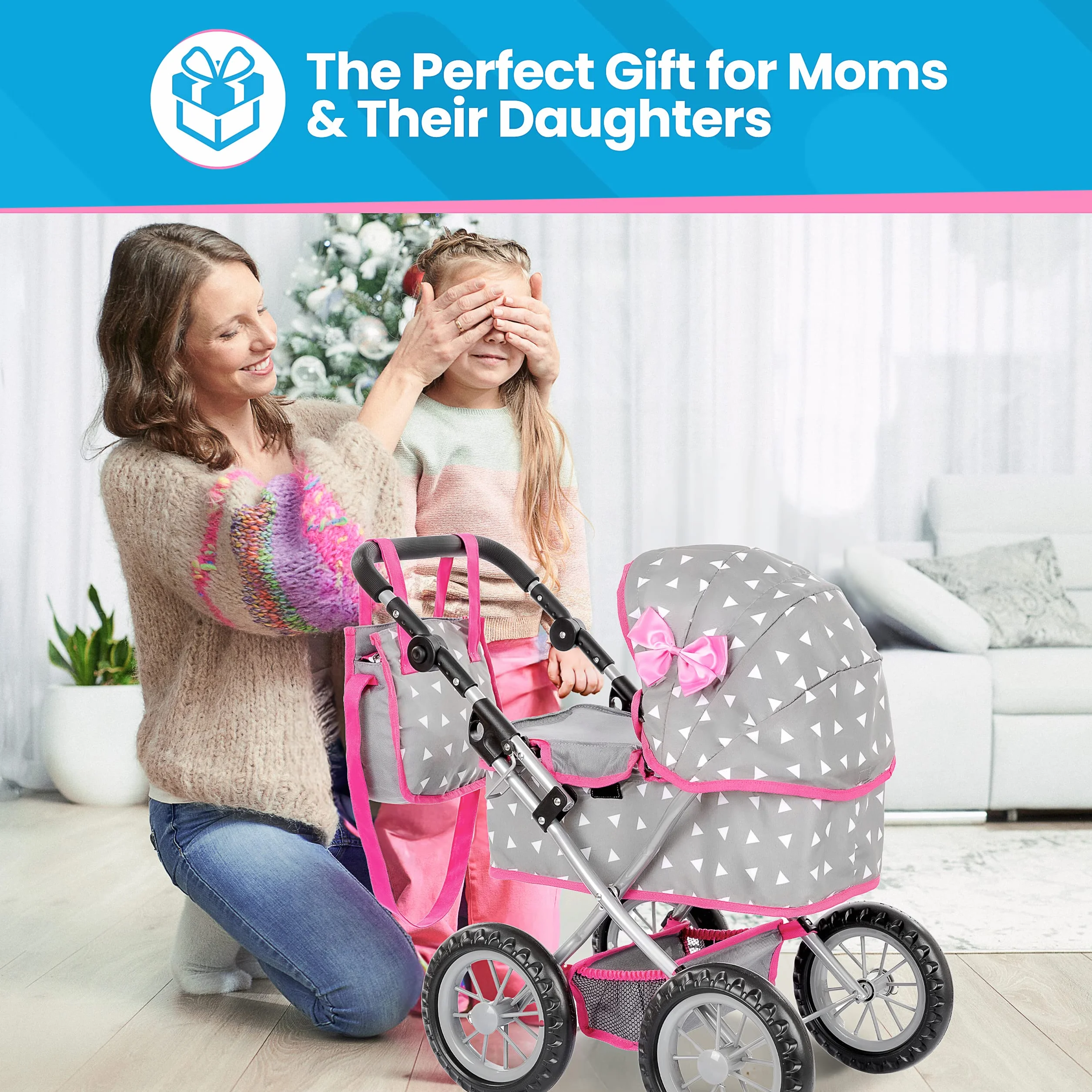 Kinderplay Cochecito para Muñecas Carrito Bebe Juguetes