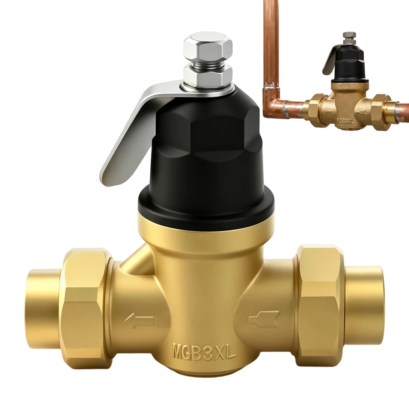 Válvula Reductora Presión Agua Válvula De Repuesto Para Manguera Grifo 20 | Regulador Presión Agua Para Para AutoRiego Hogar Industria Jardín Residencial Comercial